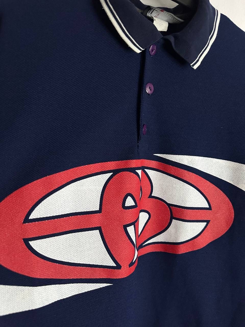 Fubu Vintage FUBU Polo Shirt Navy Big Logo 90s Hip Hop Streetwear Size US XL / EU 56 / 4 - 5 Thumbnail