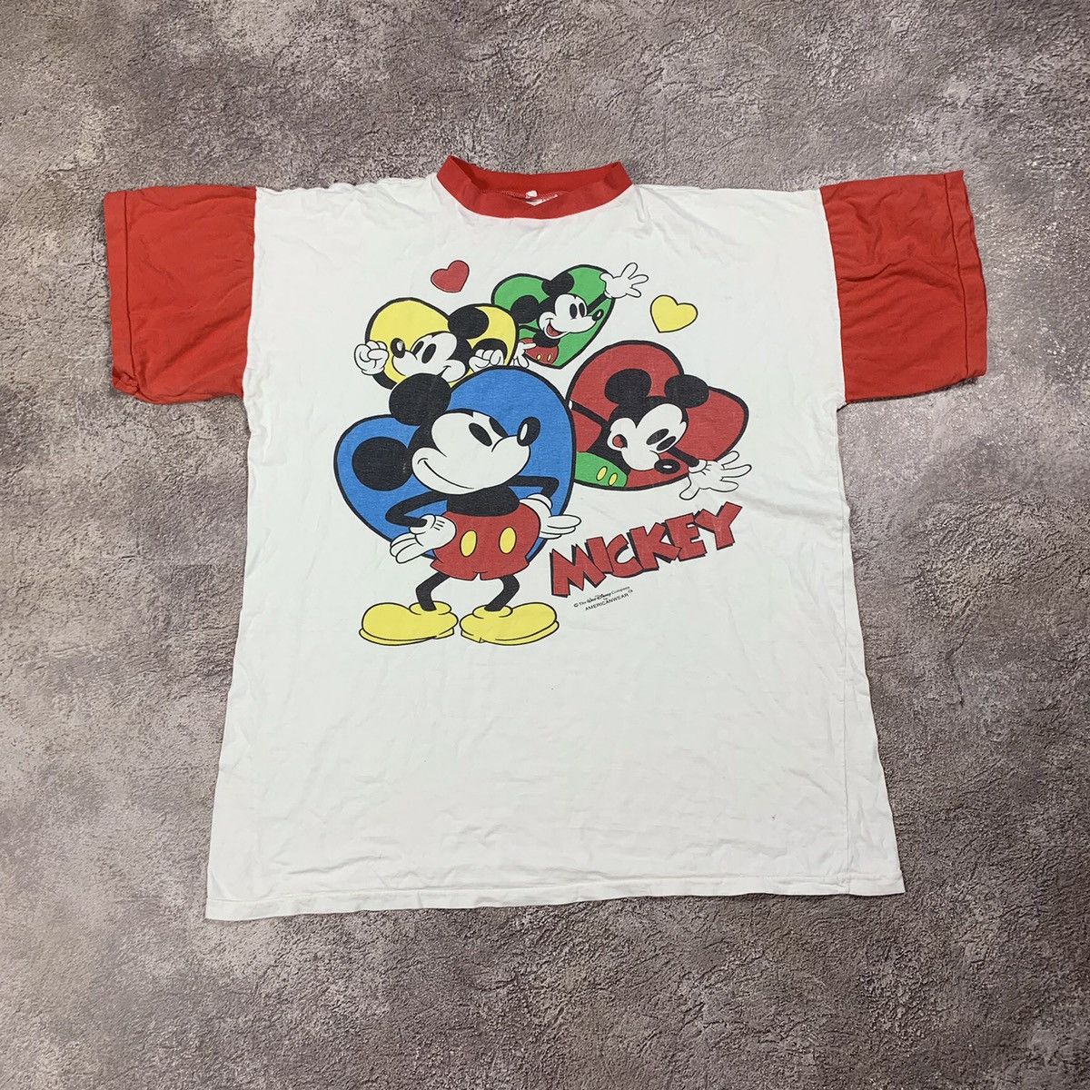 Vintage Vintage 90s Disney Mickey Mouse Graphic Tee Americana XL Size US XL / EU 56 / 4 - 1 Thumbnail