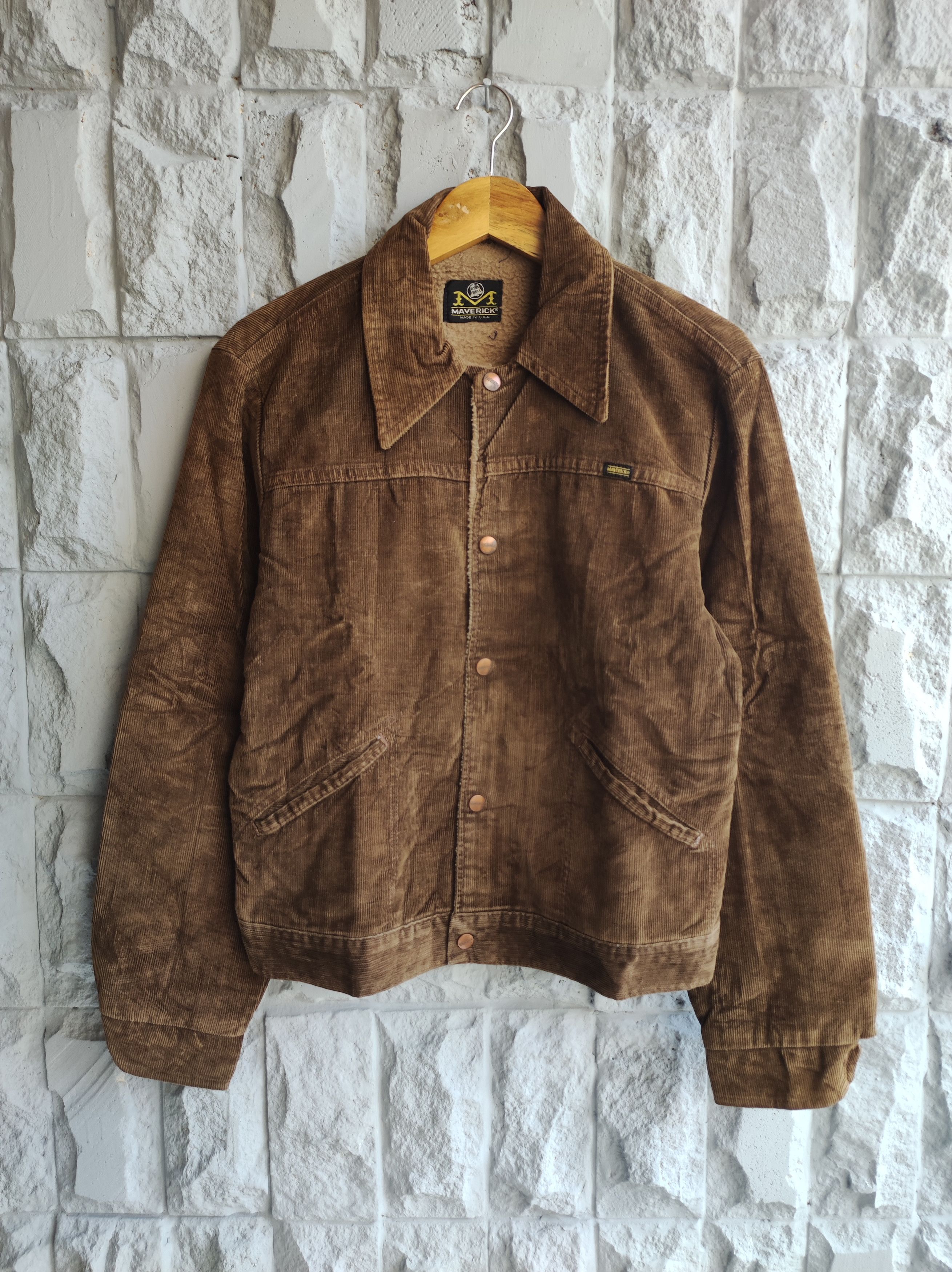 Vintage Vtg 70s Maverick 🇺🇲 Blue Bell Corduroy Trucker