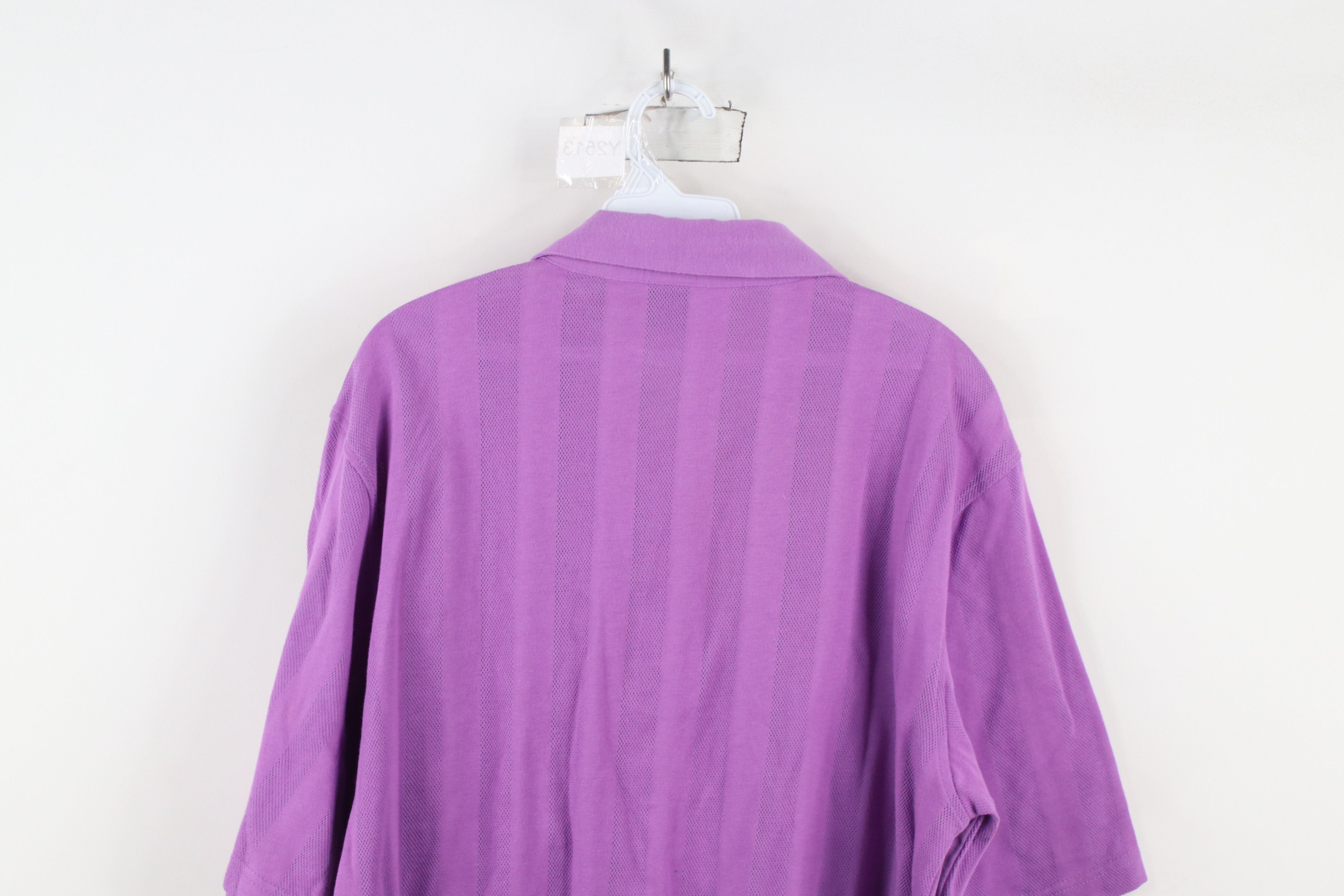 Vintage Vintage 90s Streetwear Blank Mesh Vented Pullover Polo Shirt Size US L / EU 52-54 / 3 - 11 Thumbnail