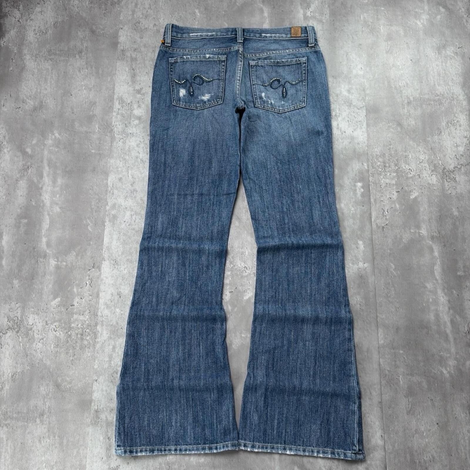 Guess Y2K Light Wash Guess Grunge Bootcut Denim Jeans Size 27" / US 4 / IT 40 - 1 Thumbnail