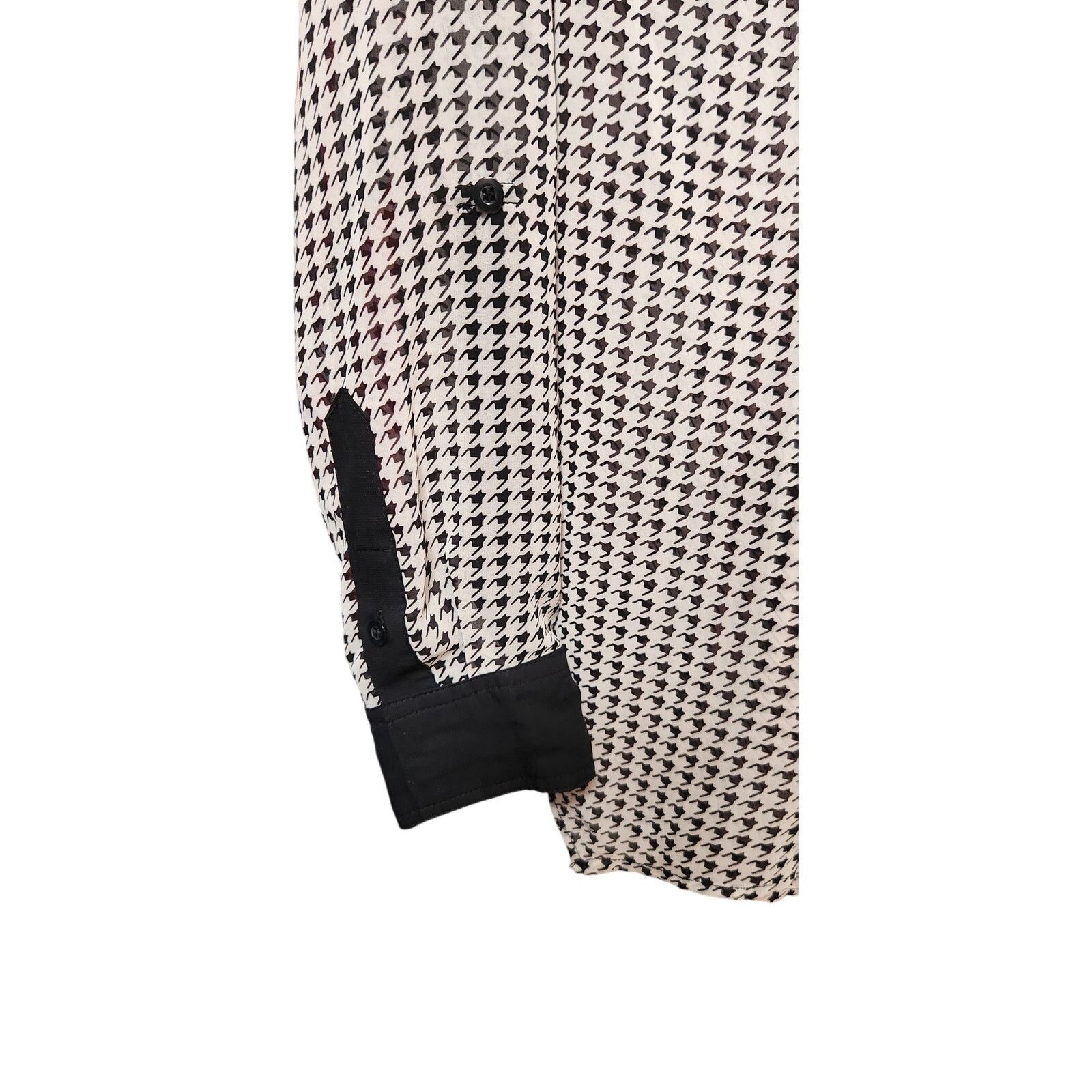 Vintage Vintage DEMOCRACY houndstooth blouse Womens size Medium Size M / US 6-8 / IT 42-44 - 4 Thumbnail