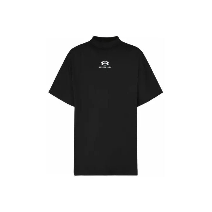 Balenciaga Balenciaga Black Logo Print Short Sleeve T-Shirt Size US M / EU 48-50 / 2 - 1 Thumbnail