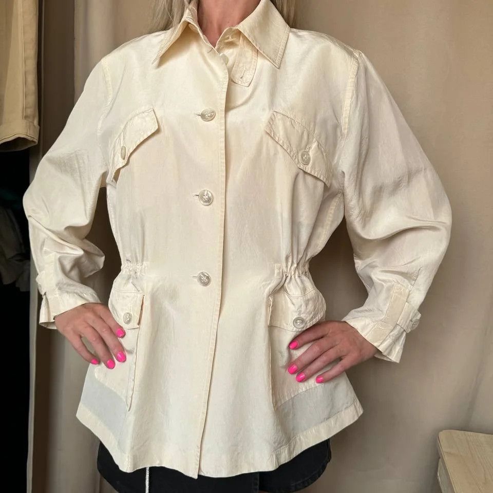 Jil Sander Jil Sander silk blazer Size S / US 4 / IT 40 - 1 Thumbnail