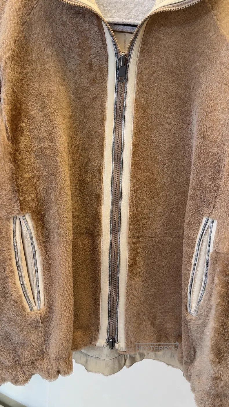 Brunello Cucinelli Brunello Cucinelli Beaded Double-Faced Ram Leather Fur Coa Size S / US 4 / IT 40 - 3 Thumbnail