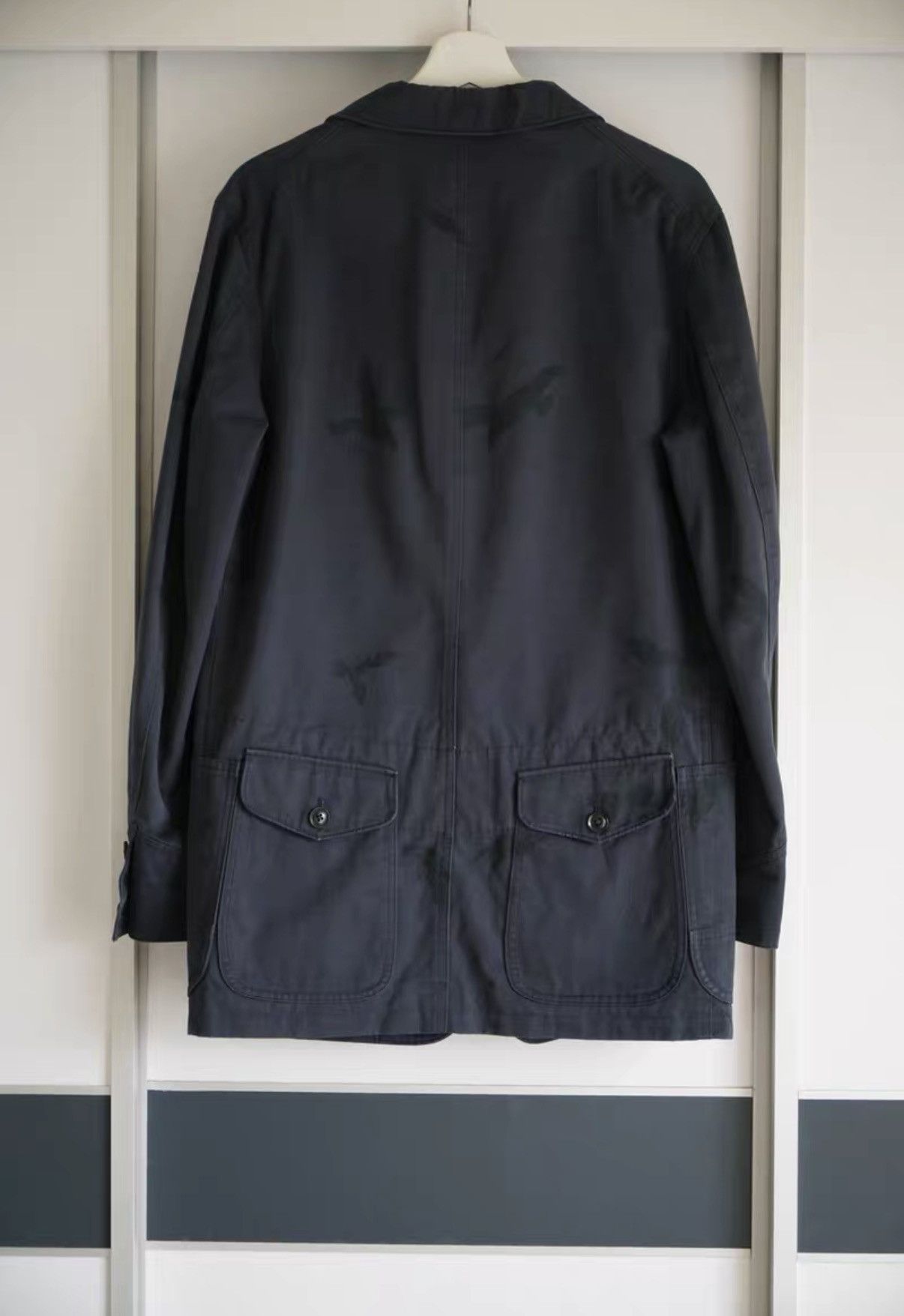 Yohji Yamamoto Yohji Yamamoto 11aw Original All-Over Crow Print Blazer K4 Size US L / EU 52-54 / 3 - 2 Thumbnail