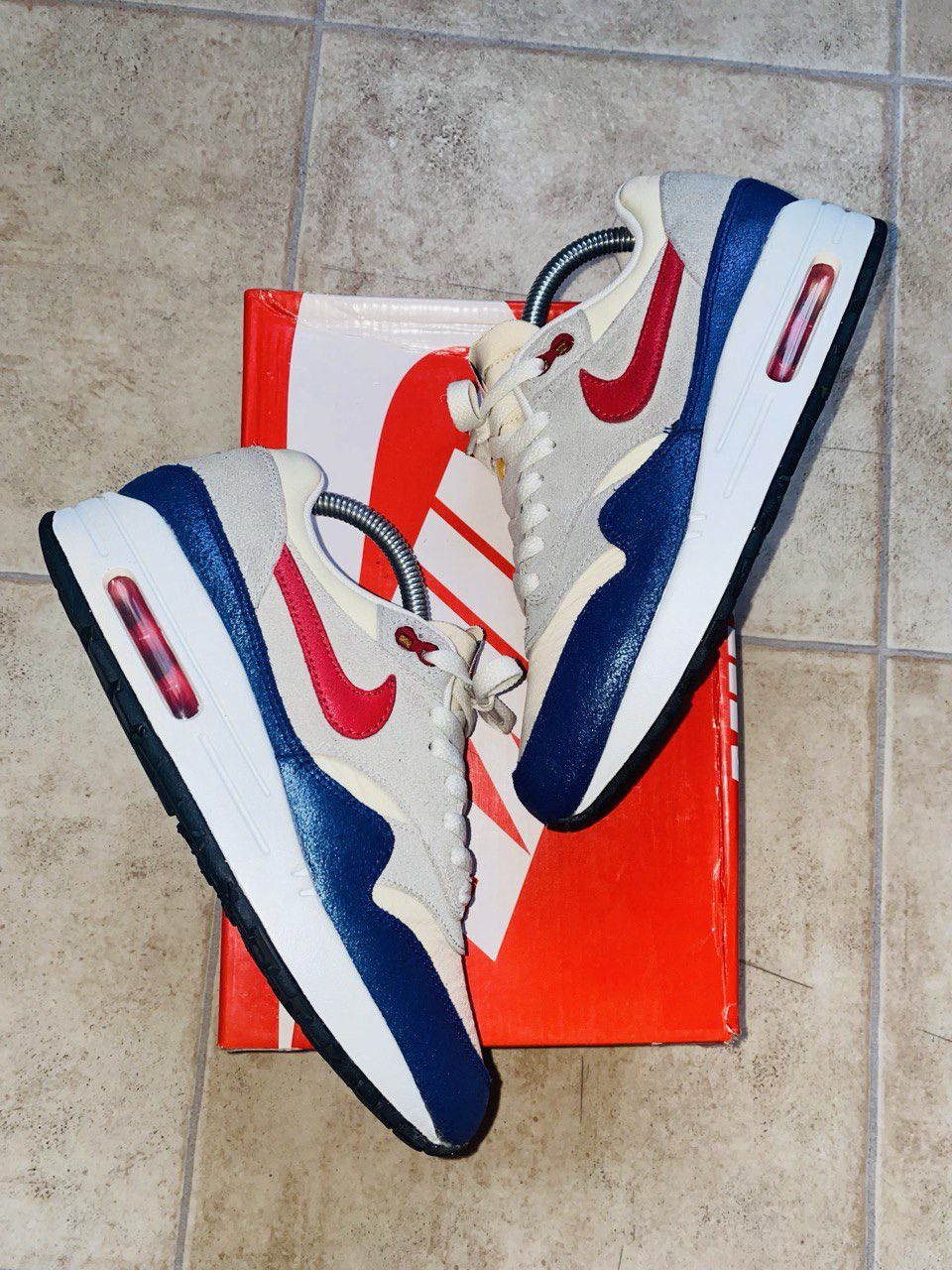 Nike × Patta × USA Olympics NikeLab Air Max 1 Vintage Atmos Parra Clot Size US 6 / EU 39 - 9 Thumbnail