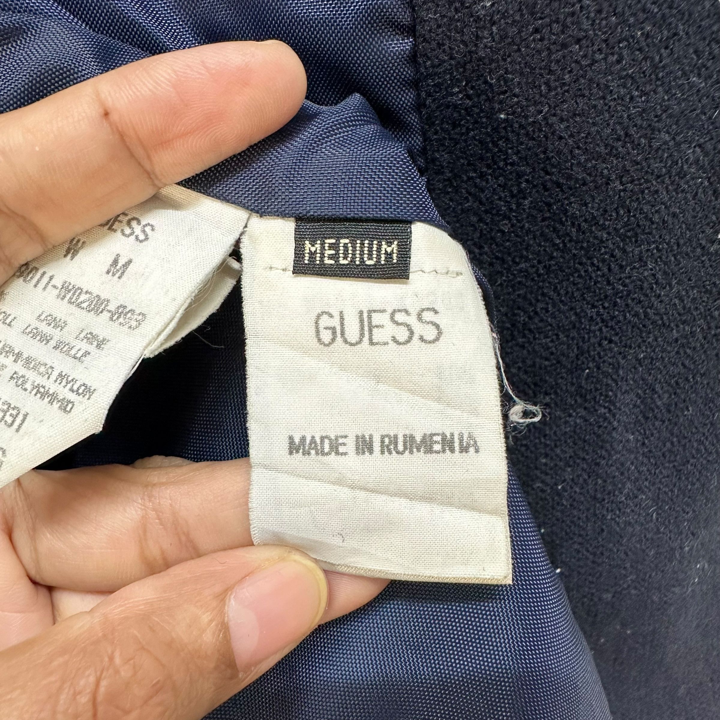 Guess Vintage GUESS Double Breasted Wool Coat #A25-0571 Size M / US 6-8 / IT 42-44 - 10 Thumbnail