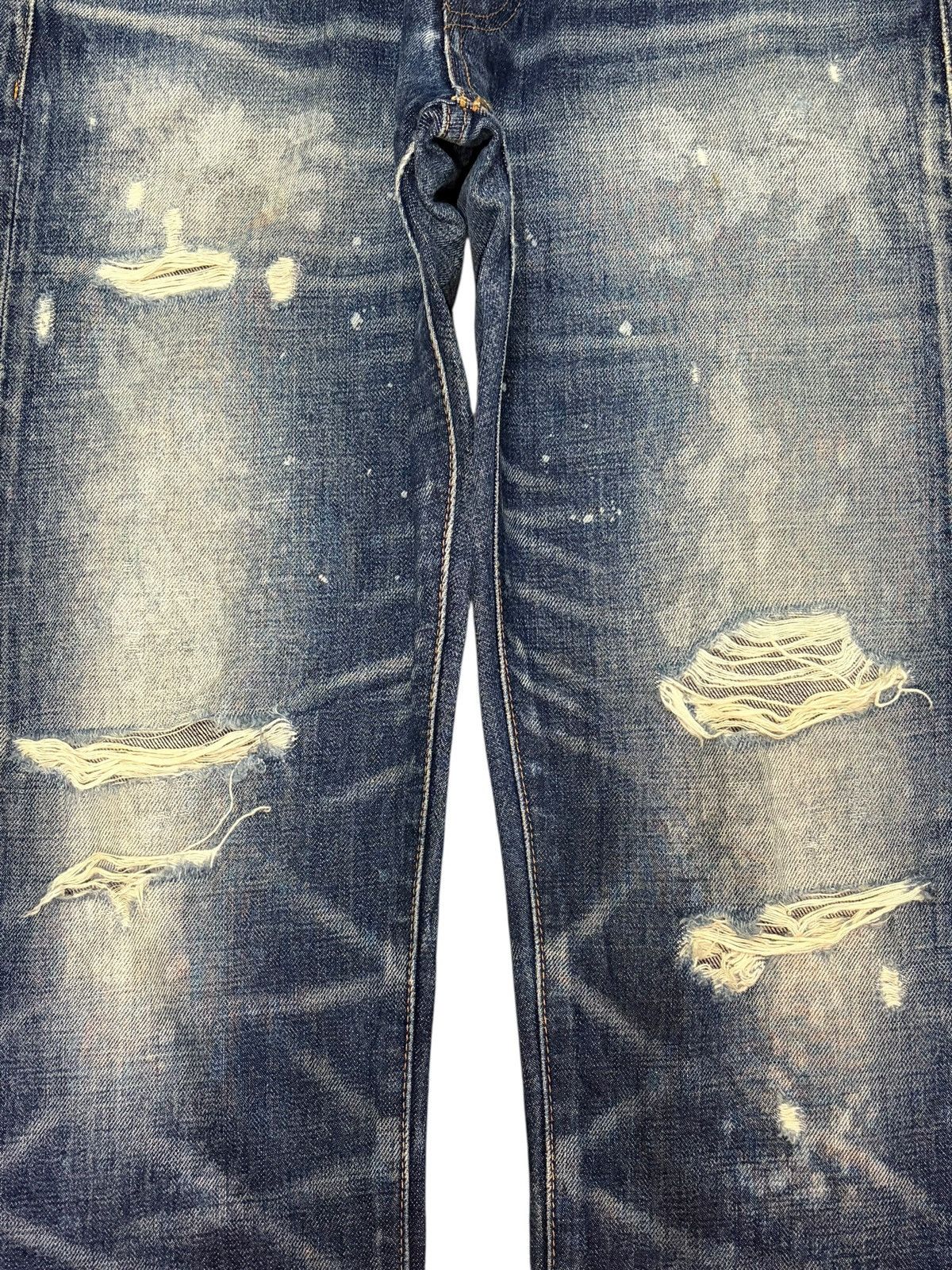 Dsquared2 Vintage Japanese Rna Bleached Wash Distressed Jeans Size 31" - 3 Thumbnail