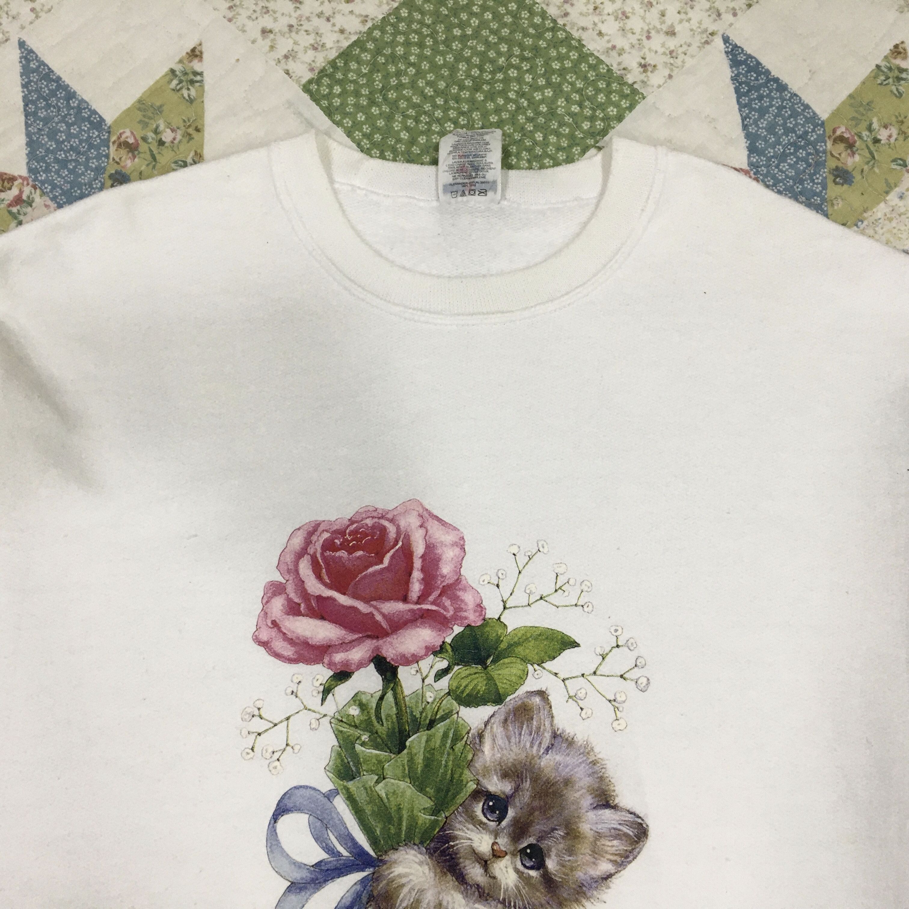 Habitat × Jerzees Vintage Jerzees Art Of Kitten Crewneck Sweatshirt Size M / US 6-8 / IT 42-44 - 4 Thumbnail