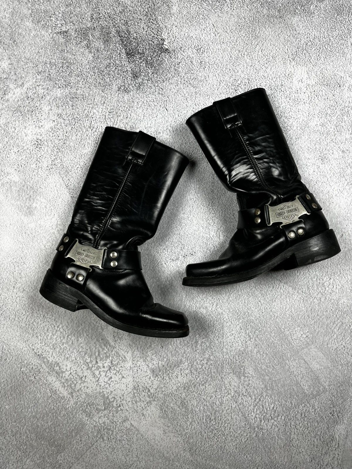 Harley Davidson Harley Davidson leather boots vintage 90s Size US 9 / IT 39 - 1 Thumbnail