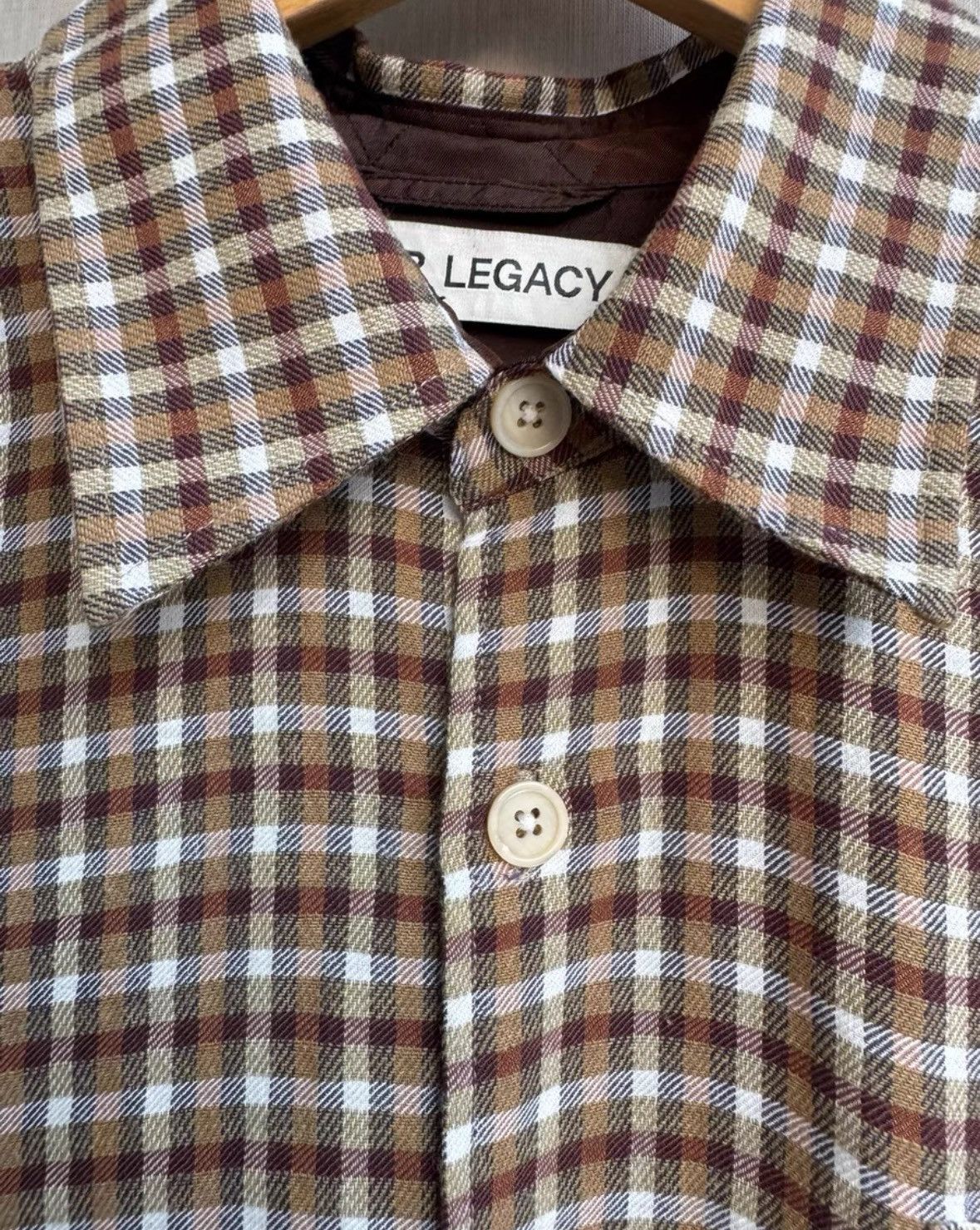 Our Legacy our legacyBrown plaid shirt 2505-Nextarrow Size US M / EU 48-50 / 2 - 5 Thumbnail