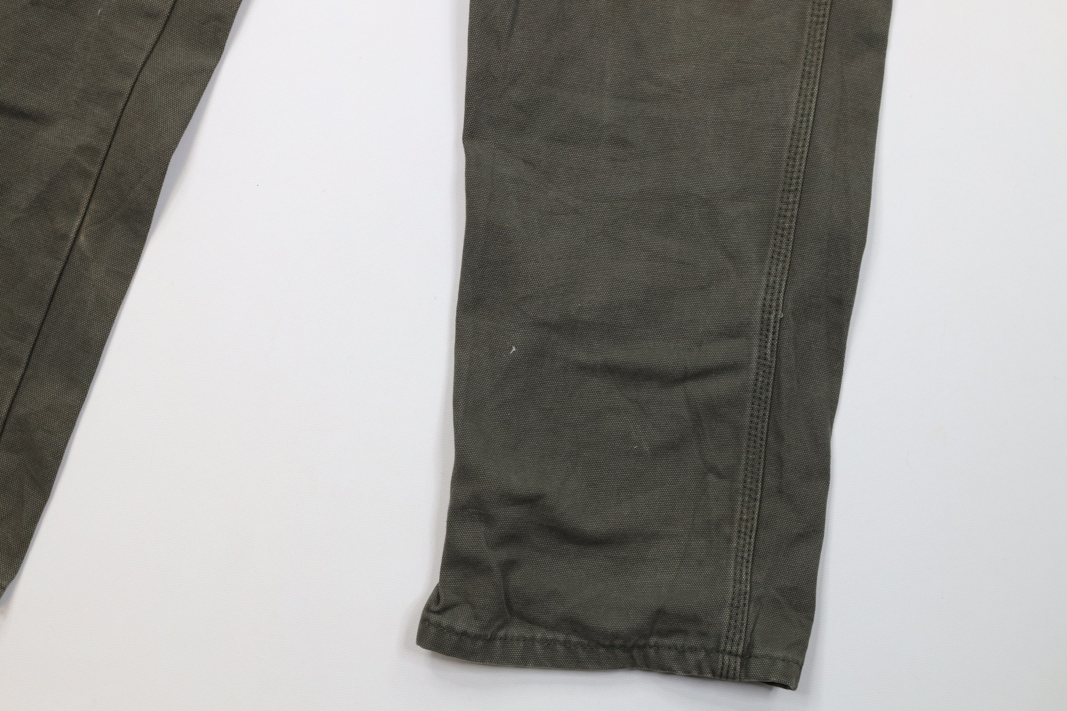 Dickies Vintage Y2K Dickies Canvas Dungaree Pants Workwear Green Size US 33 - 7 Thumbnail