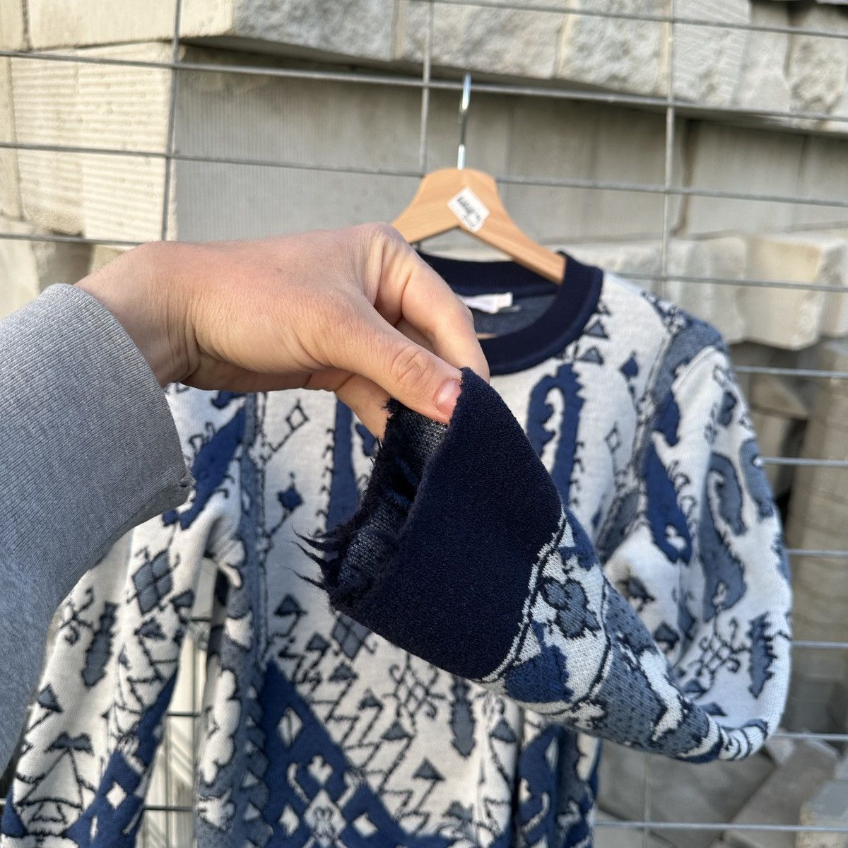 Tory Burch Tory Burch Tapestry Jacquard Sweater Knitwear M Damask Wool Size M / US 6-8 / IT 42-44 - 10 Thumbnail