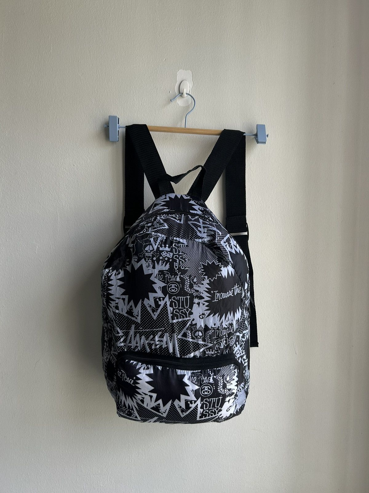 Japanese Brand × Streetwear × Stussy Stussy over print backpack 