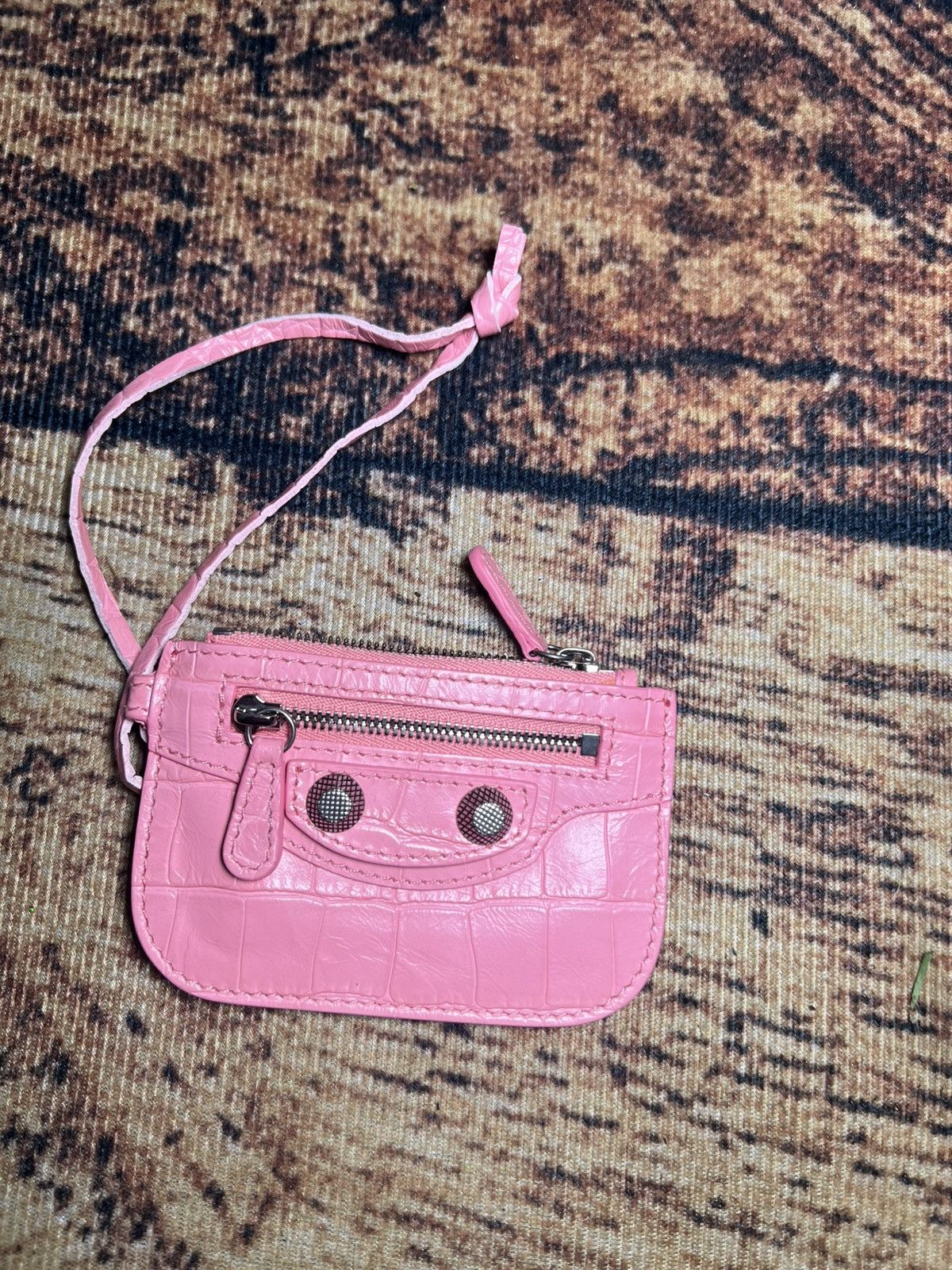 Balenciaga BALENCIAGA CROC CALF COIN PURSE Size ONE SIZE - 1 Thumbnail