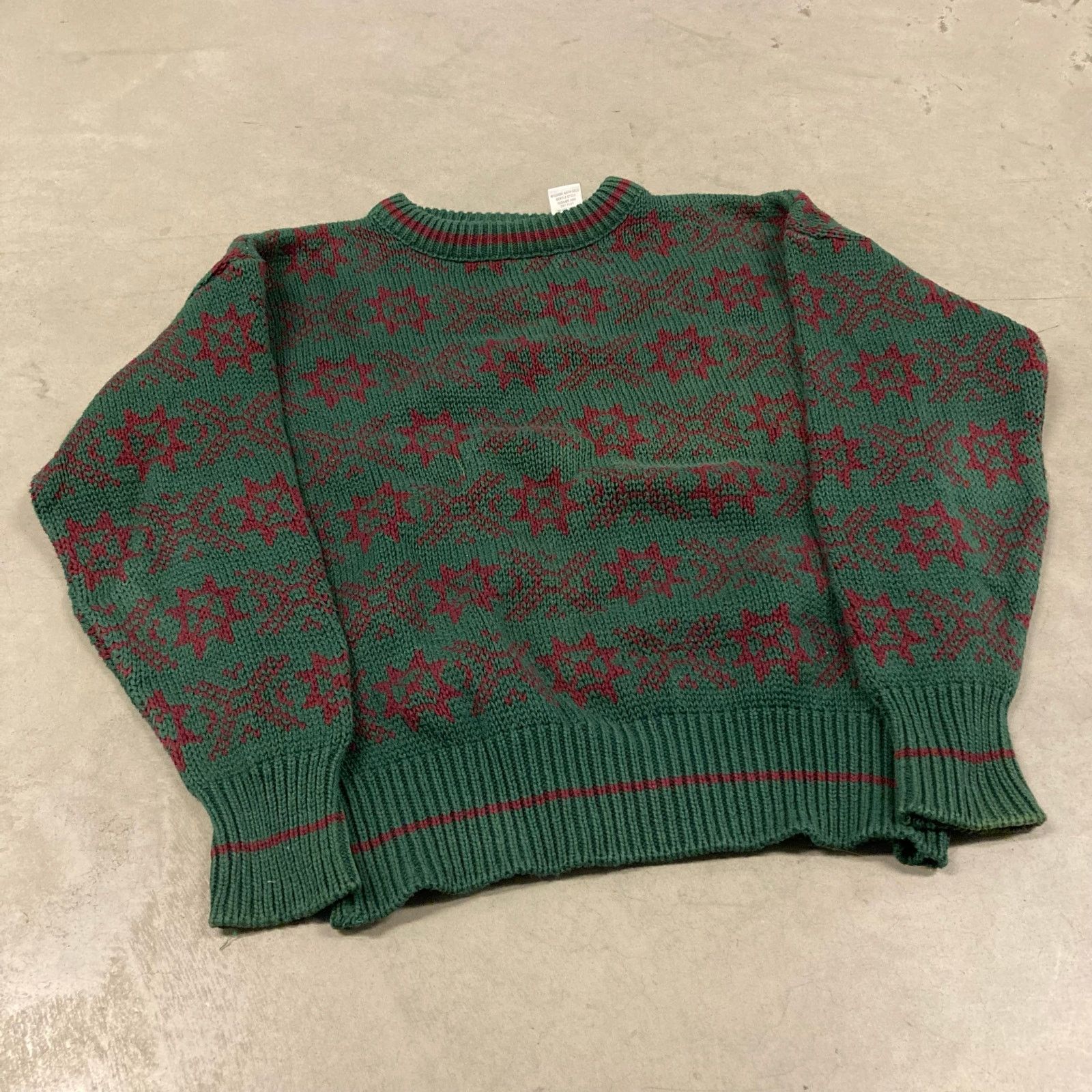 Vintage vintage y2k patterned sweater Size US S / EU 44-46 / 1 - 1 Thumbnail
