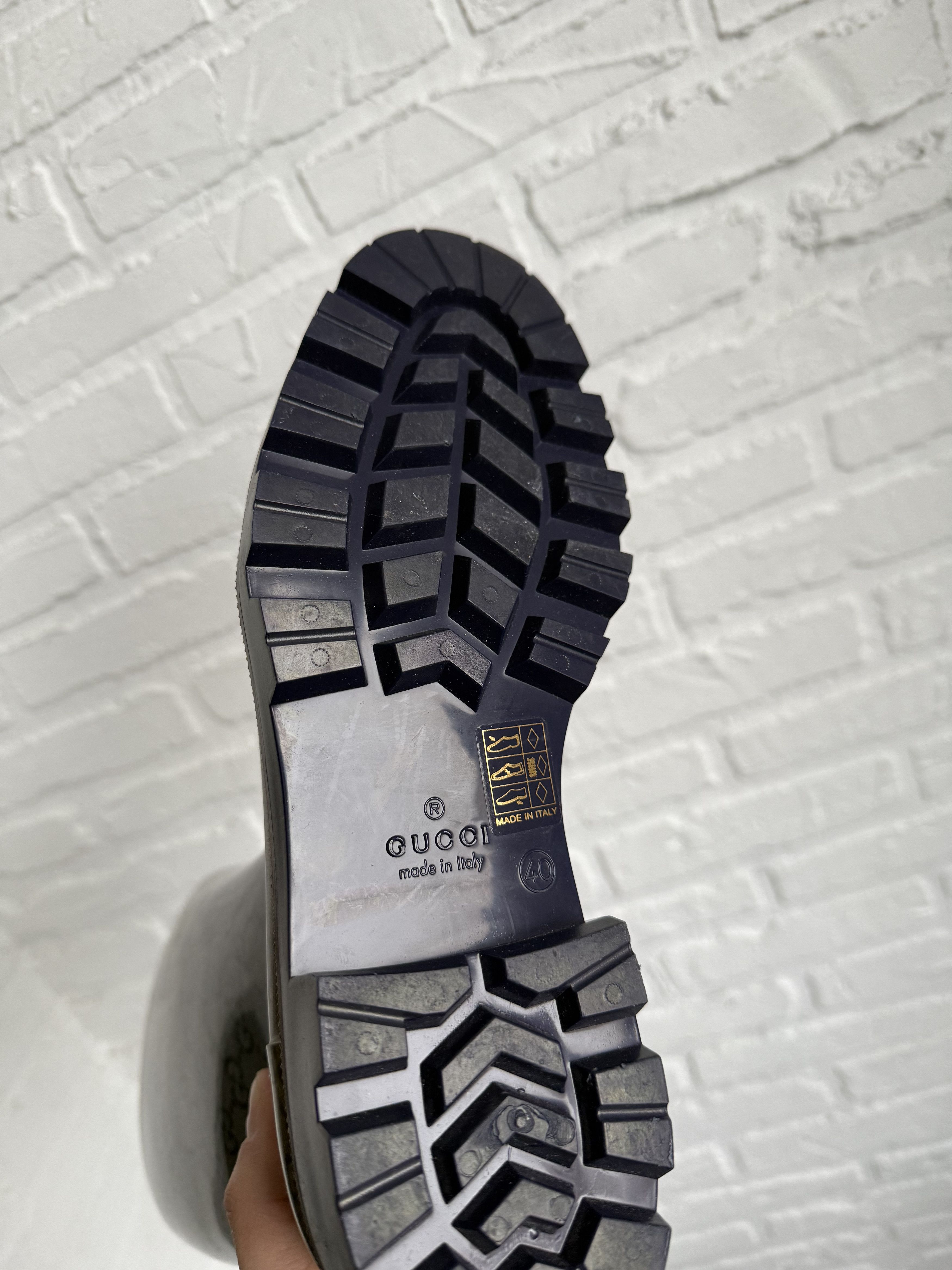 Gucci Gucci GG Monogram Rubber Rain Boots Size US 7 / EU 40 - 12 Thumbnail
