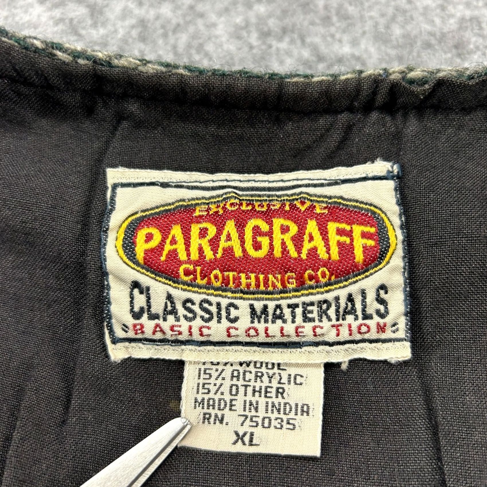 Vintage VINTAGE Paragraff Vest Men XL Blue Green Wool Button Up Striped Southwestern 90s Size US XL / EU 56 / 4 - 3 Thumbnail