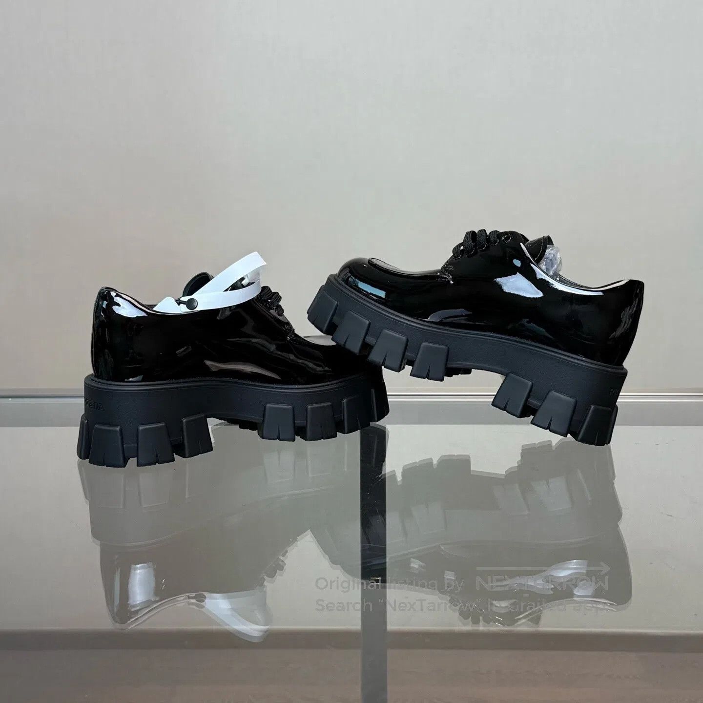 Prada Prada Monolith lacquered, glossy, thick-soled loafers Size US 6 / IT 36 - 6 Thumbnail