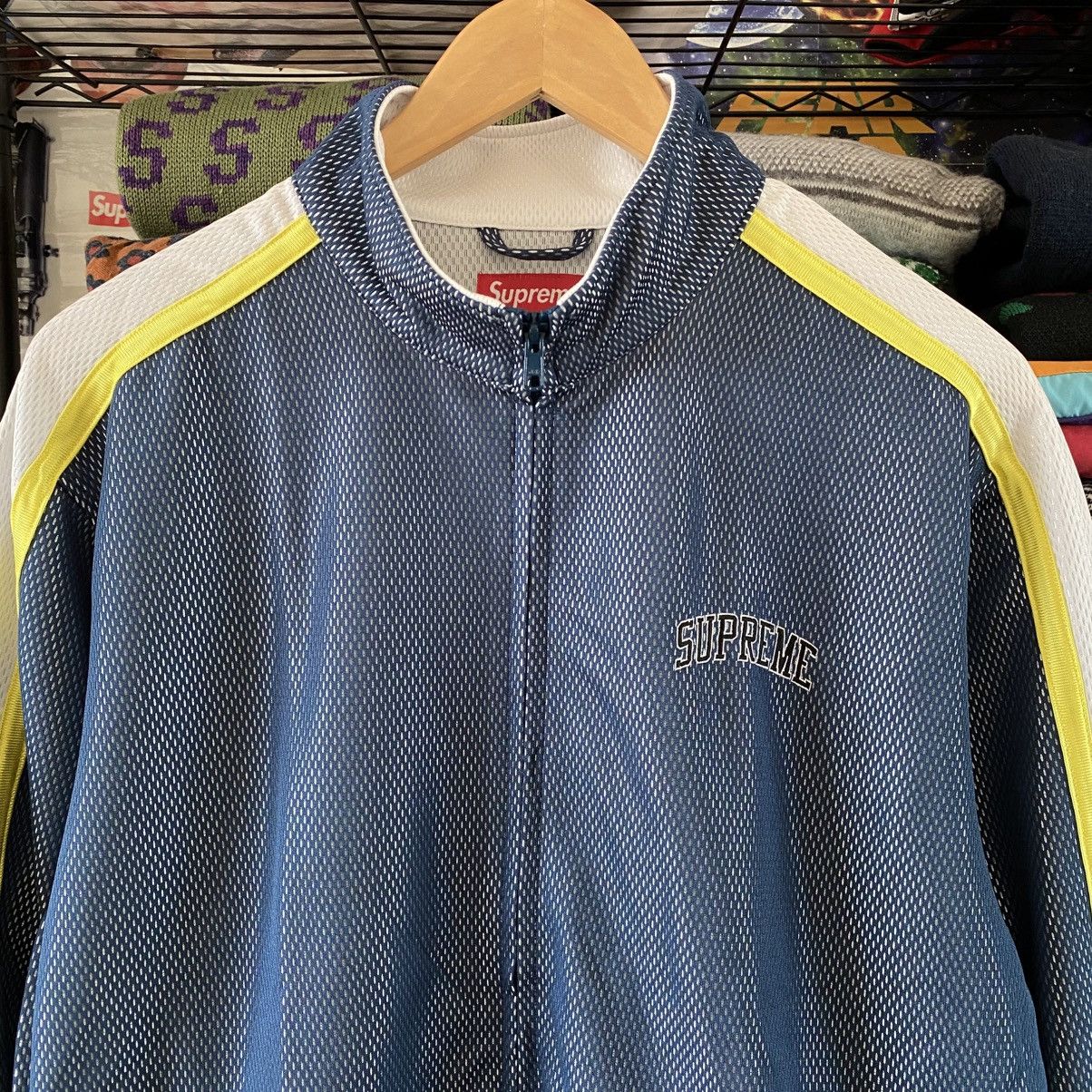 Supreme Supreme Bonded Mesh Track Jacket Navy 2018 Grunge Punk Y2K Size US L / EU 52-54 / 3 - 2 Thumbnail