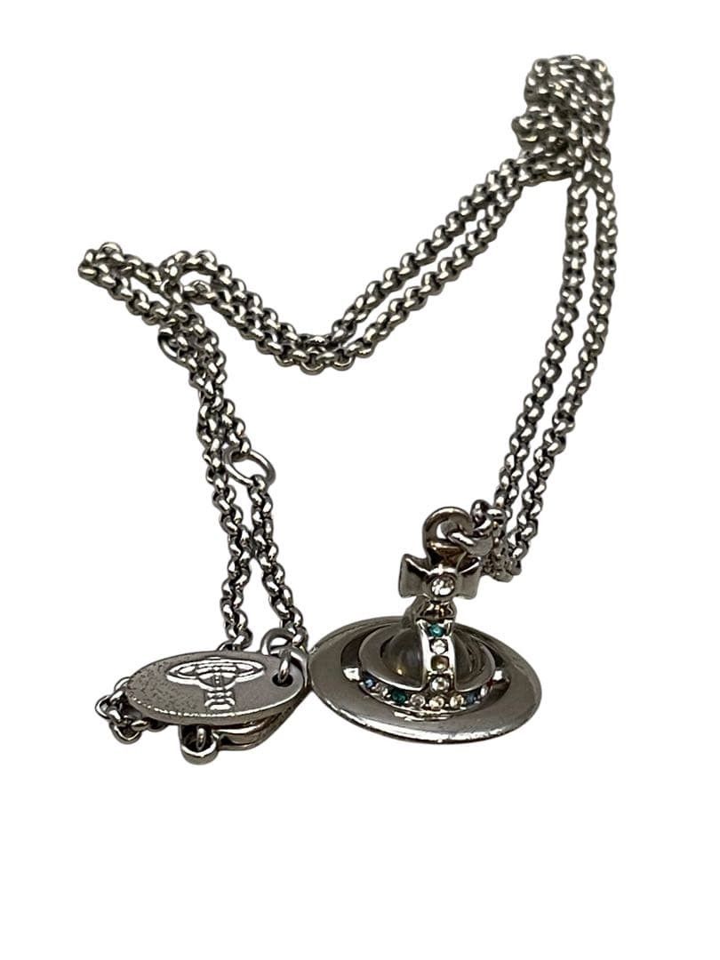Vivienne Westwood 3D Crystal Orb Necklace Size ONE SIZE - 1 Thumbnail