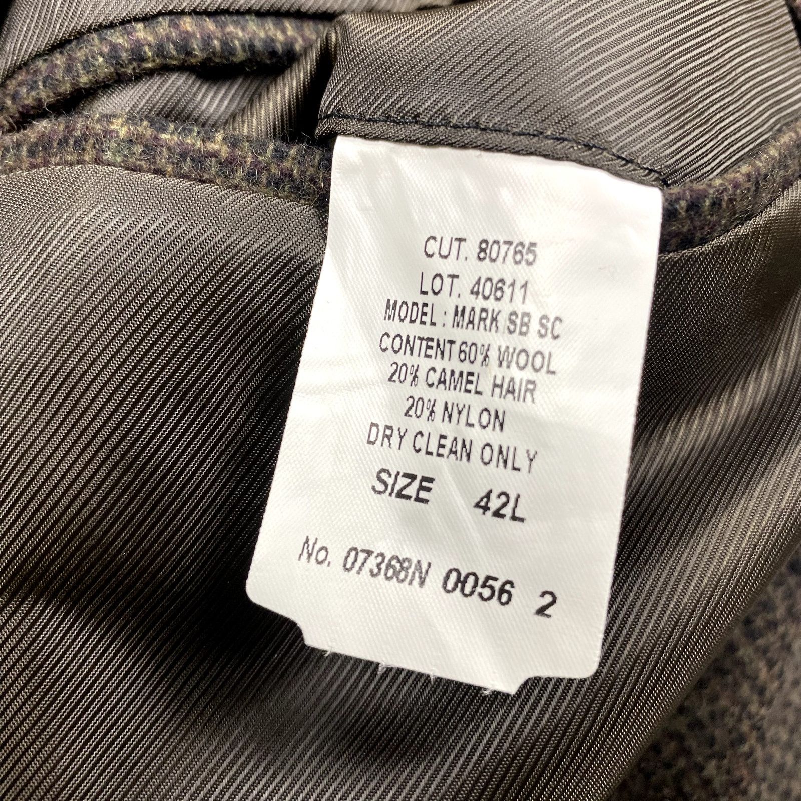 Vintage Bernhard Altmann Couture Wool Blend 2 Button Sports Coat Size 42L - 4 Thumbnail
