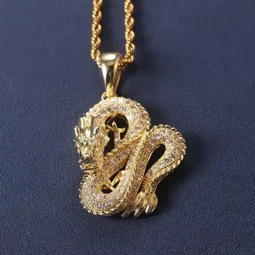 Jewelry Dragon Pendant Necklace Size ONE SIZE - 4 Thumbnail