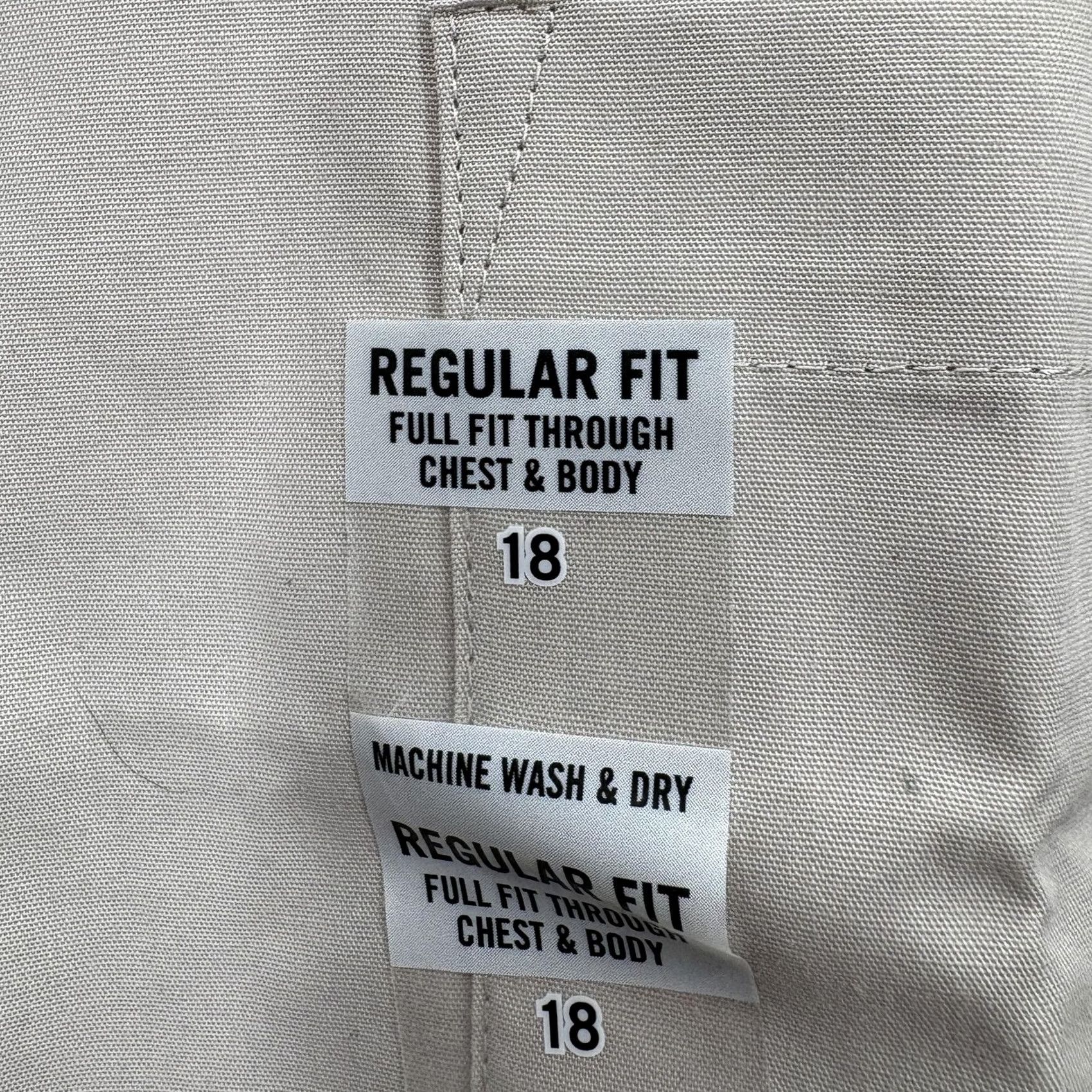 Van Heusen Van Heusen Shirt Mens 18 Stone Regular Fit Wrinkle Free Short Sleeve Casual Work Shirt Size US XXL / EU 58 / 5 - 7 Thumbnail