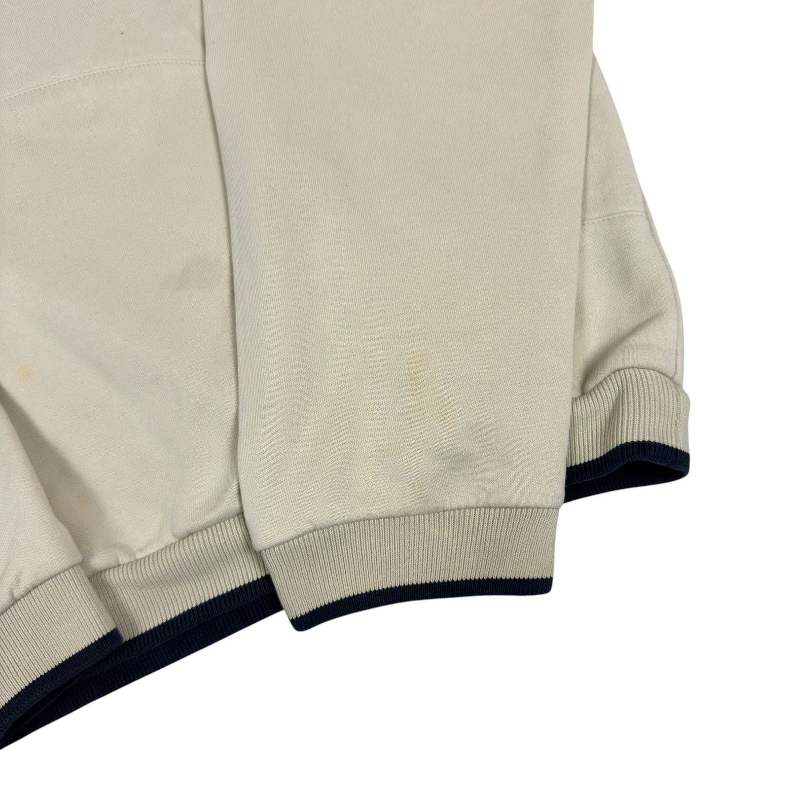 Nike × Vintage Nike Men's Ivory Swoosh Terry Fleece Pullover Hoodie Medium Size US M / EU 48-50 / 2 - 5 Thumbnail