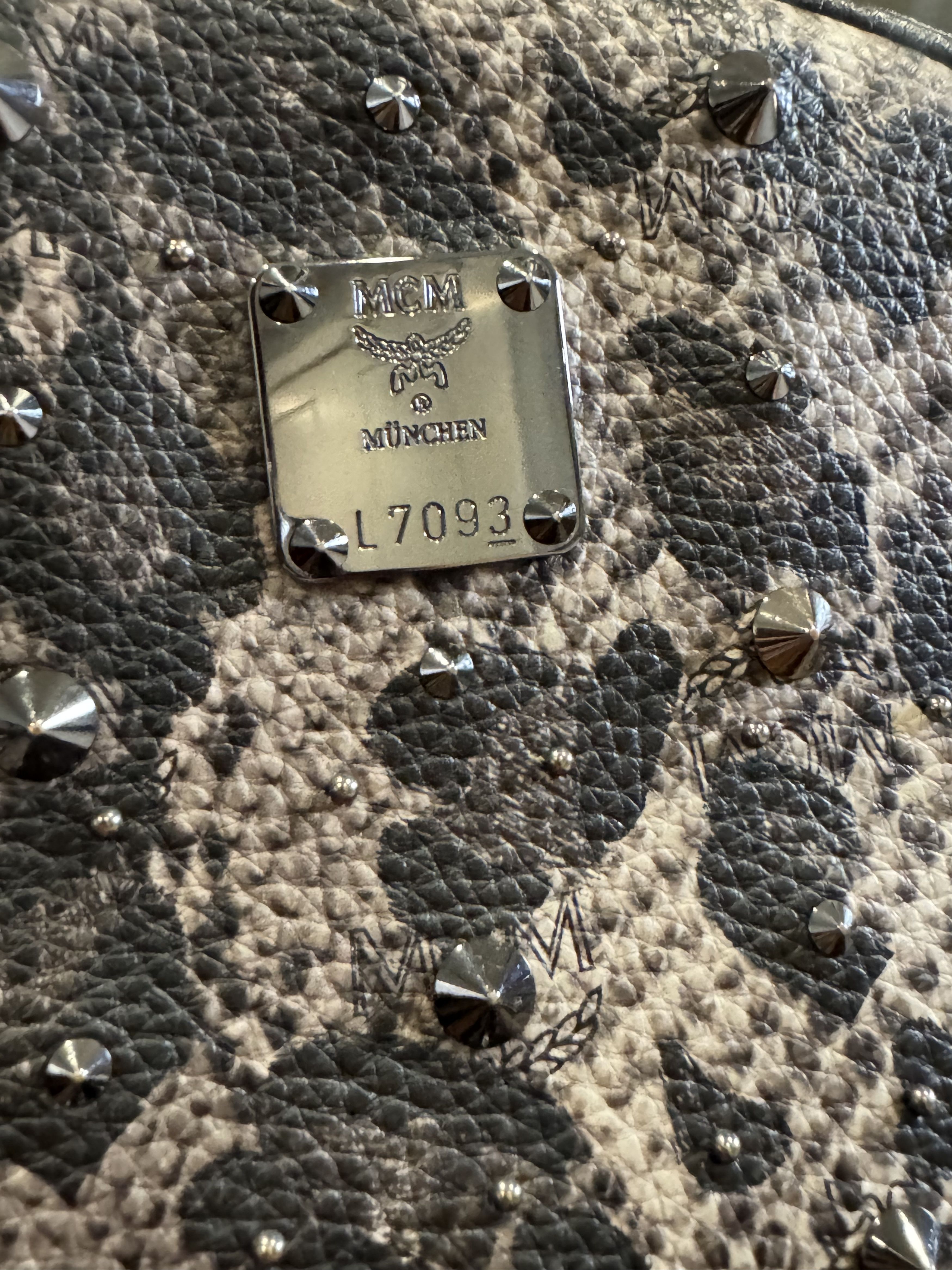 MCM MCM Studded Snake Print Backpack Size ONE SIZE - 8 Thumbnail