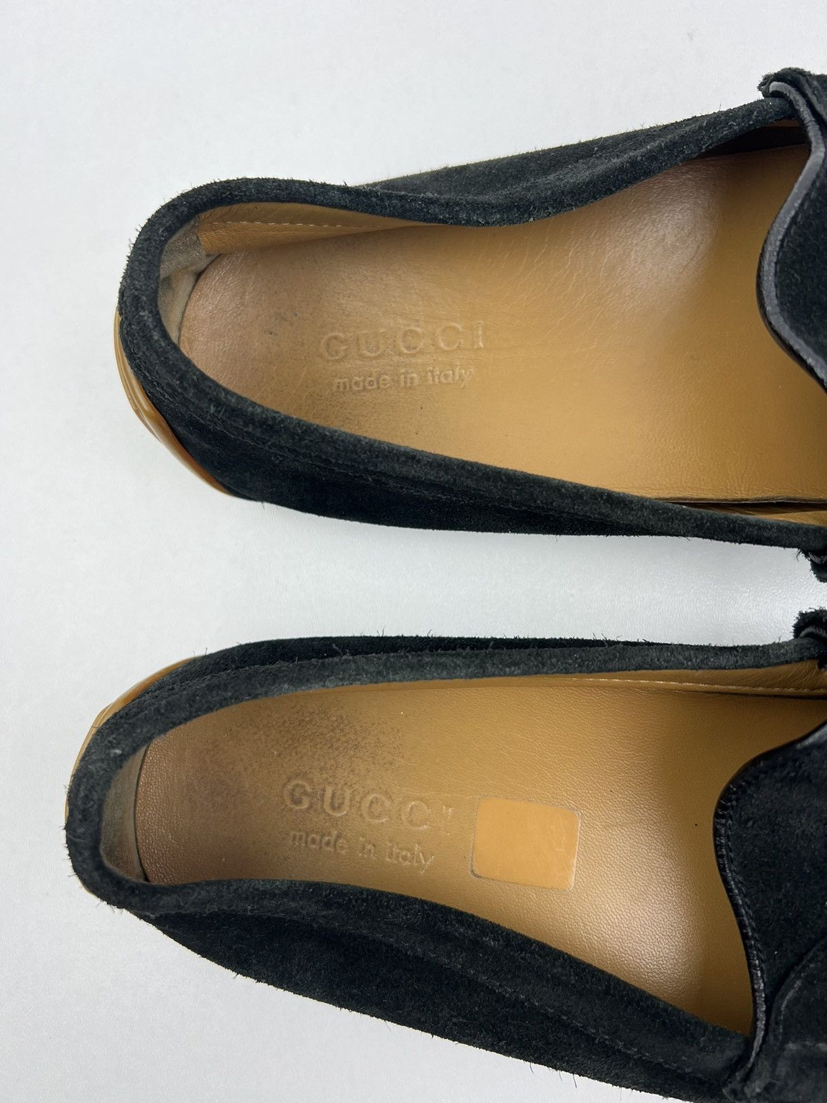 Gucci GUCCI Suede Driving Moccasins GG Logo Size US 12 / EU 45 - 17 Thumbnail