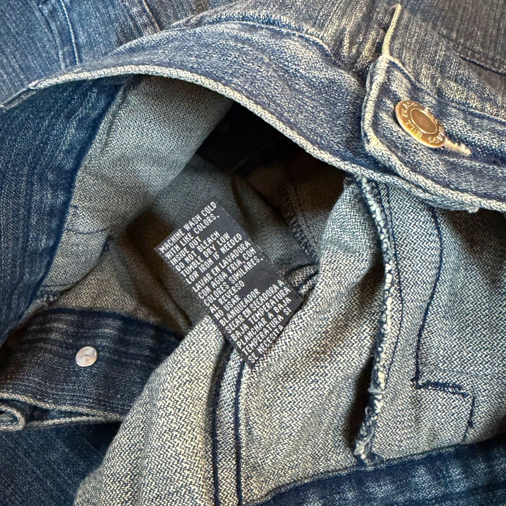 Bill Blass Bill Blass Denim Jacket Vintage Mens Size L Jacket Men Blue Denim Button Front Chest Pockets Solid Classic Motorcycle Casual Modern Everyday Trousers? Size US 33 - 6 Thumbnail