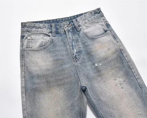 Japanese Brand × Jean Pants Washed dirty men's street fashion ripped jeans y2k Size US 34 / EU 50 - 3 Thumbnail
