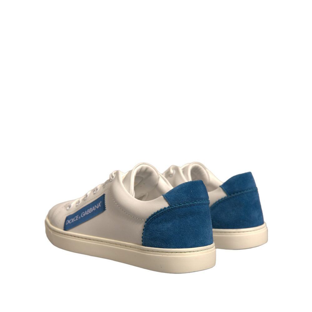 Dolce & Gabbana Dolce & Gabbana White Suede Leather Low Top Sneakers Shoes Size US 6 / IT 36 - 4 Thumbnail