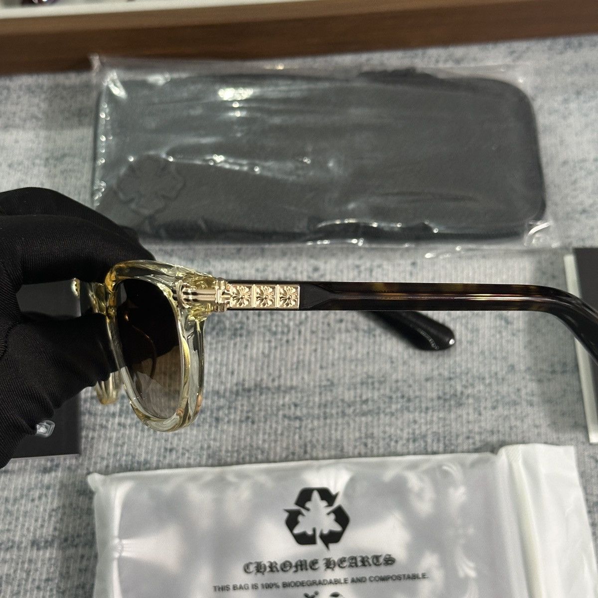 Chrome Hearts CHROME HEARTS SMOKE SHOW SUNGLASSES Size ONE SIZE - 5 Thumbnail