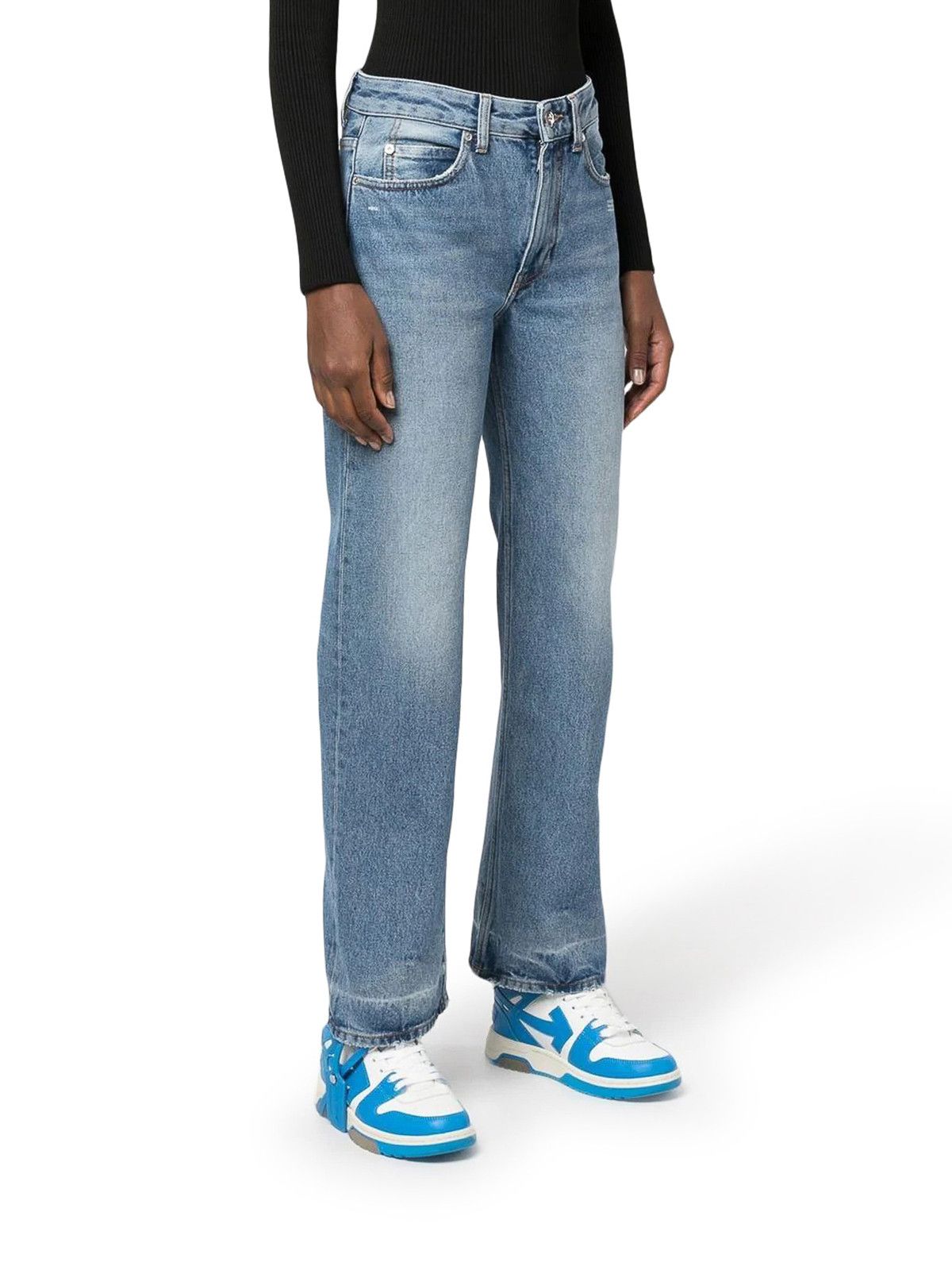 Off-White o1gr1nt0125 Corporate 90S Fit Jeans in Blue Size 28" / US 6 / IT 42 - 3 Thumbnail