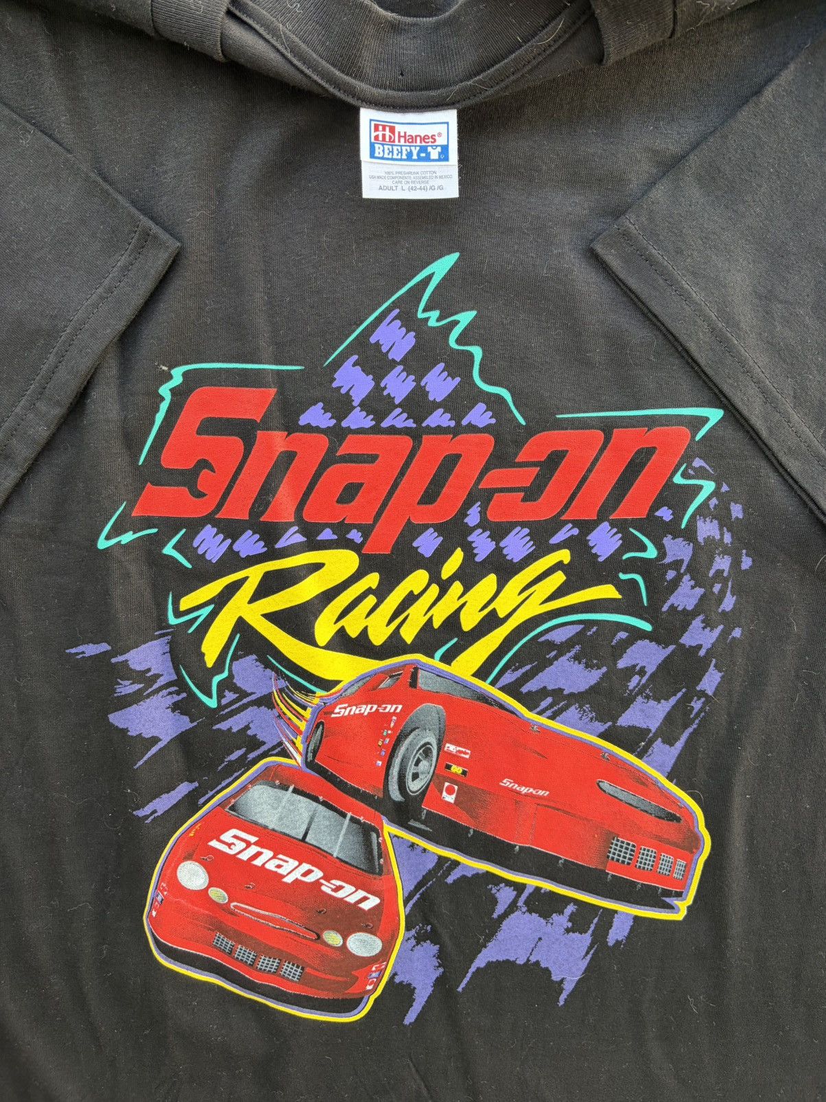Hanes Vintage Snap-on Racing tshirt Size US XL / EU 56 / 4 - 2 Thumbnail