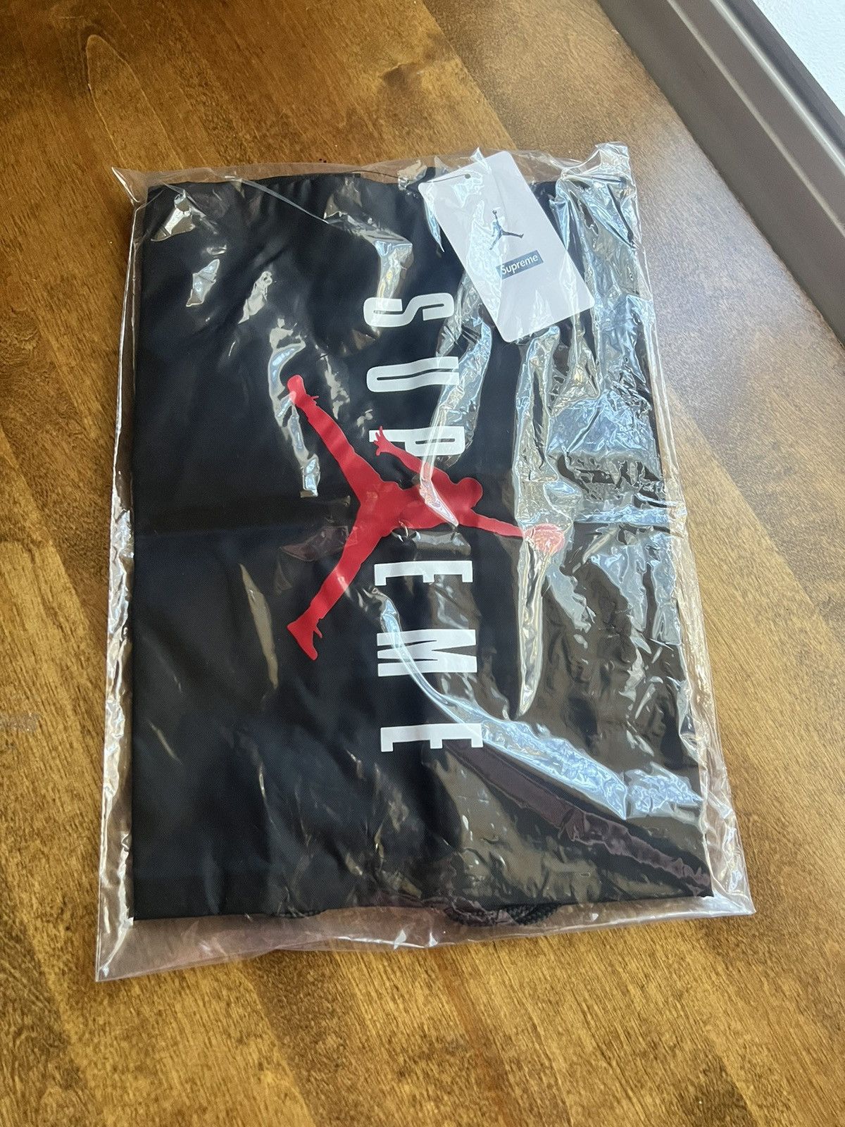 Jordan Brand × Supreme Supreme/Jordan Black Drawstring Bag Size ONE SIZE - 3 Thumbnail