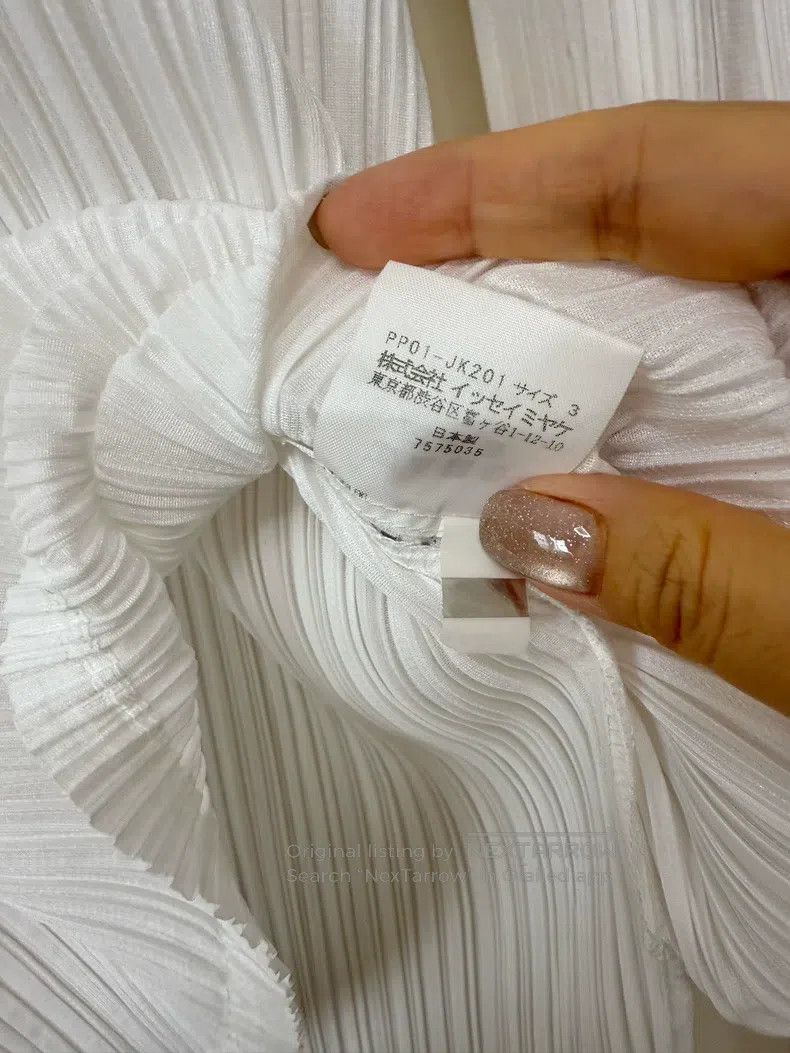 Issey Miyake Issey Miyake White Long Sleeve Size L / US 10 / IT 46 - 4 Thumbnail