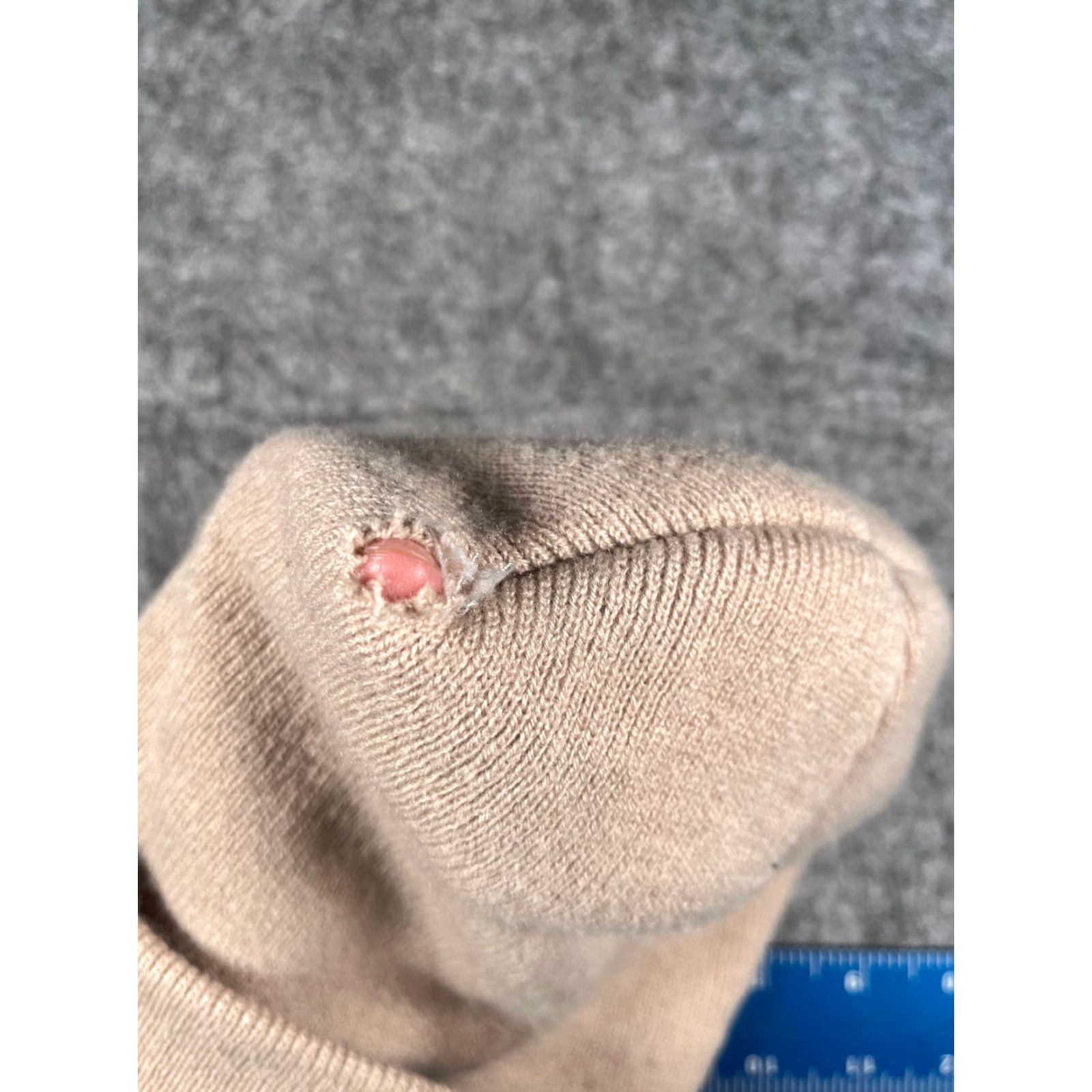 Vintage Beige Knit Beanie Women's One Size Lightweight Embroidered Outdoor Ski Hat Size ONE SIZE - 5 Thumbnail