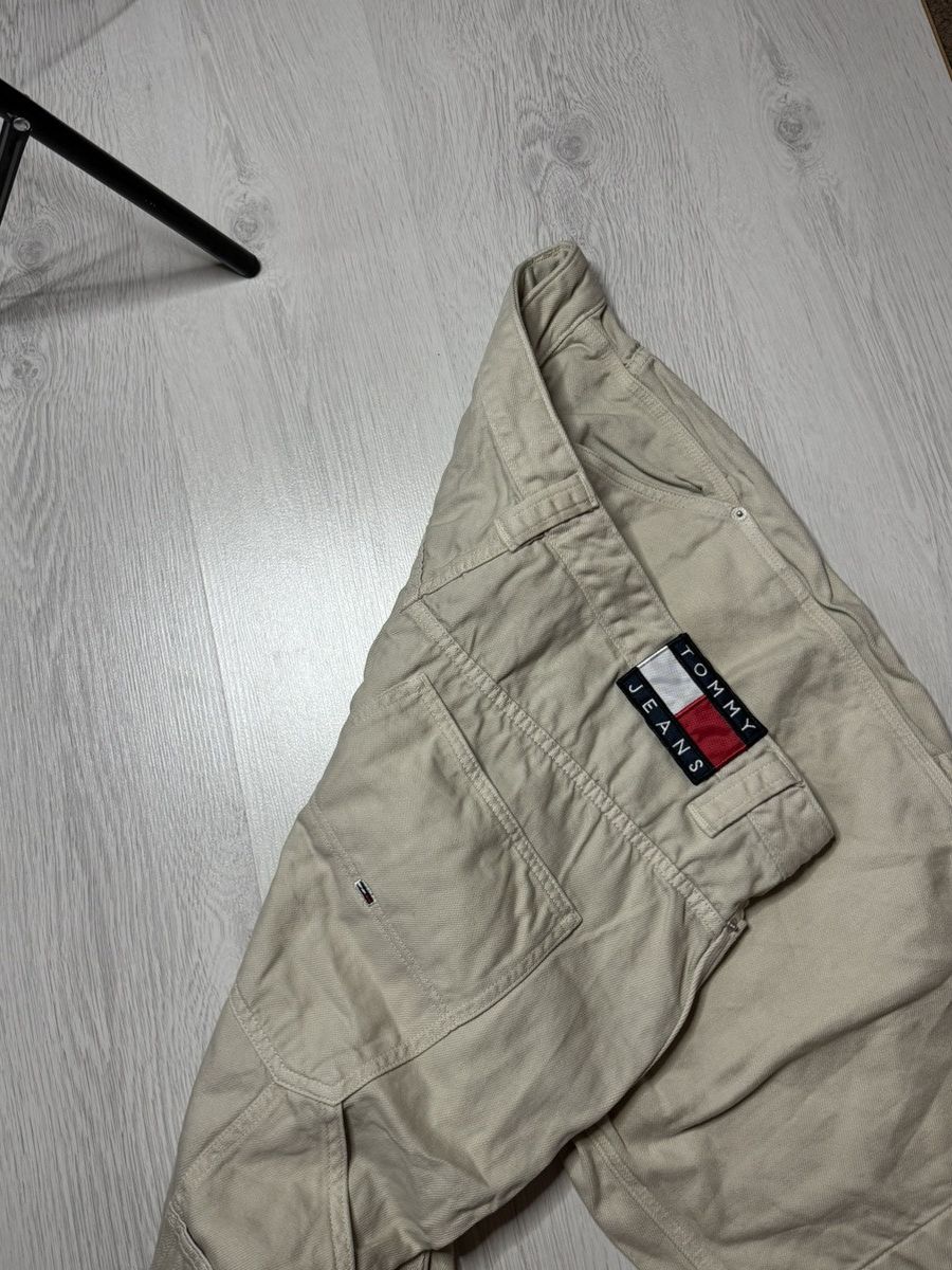 Tommy Hilfiger VINTAGE Tommy Hilfiger Shorts Black Denim Jeans Baggy Y2K Size US 36 / EU 52 - 2 Thumbnail