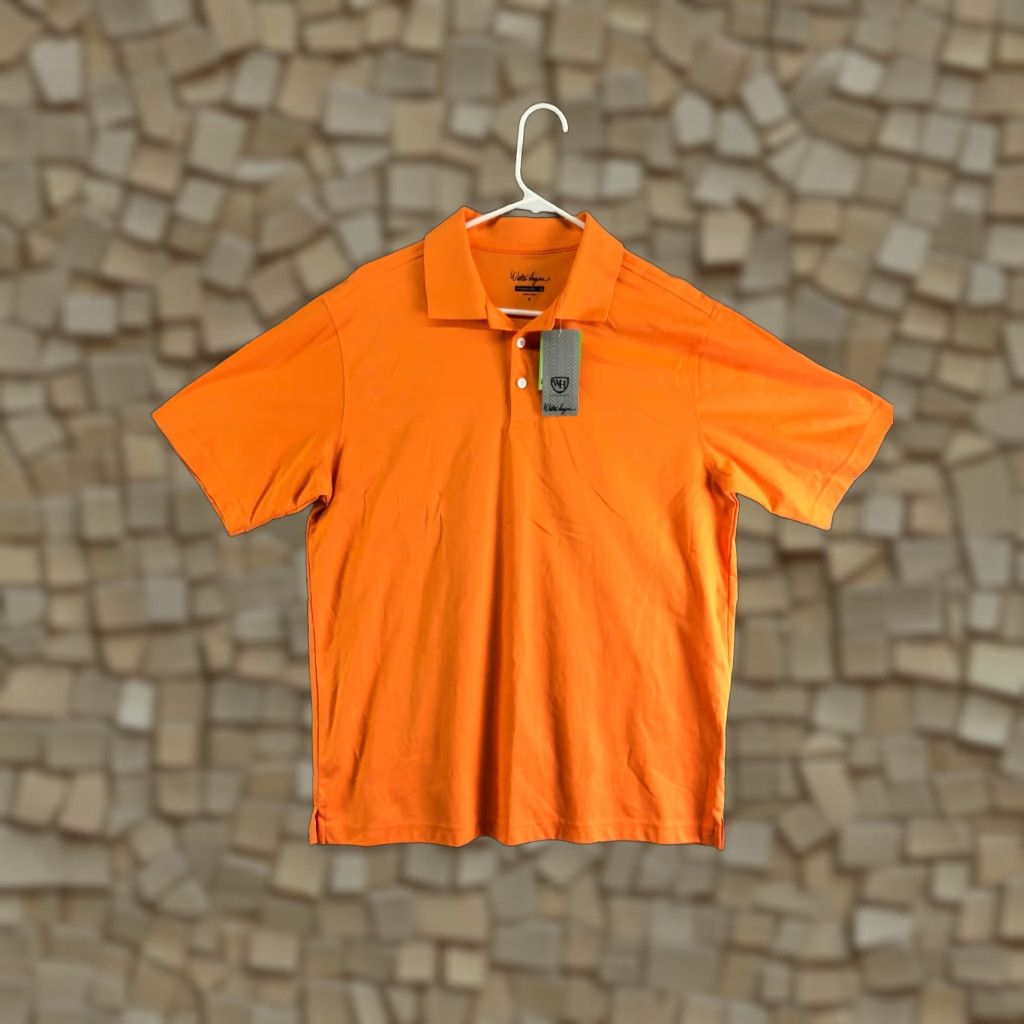 Vintage Walter Hagen Orange Tournament Polo Shirt Mens M Hydro-Dri Polyester Cotton Polo Sports Golf Shirt Mens M Orange Walter Hagen Tournament Polo Size US M / EU 48-50 / 2 - 1 Thumbnail