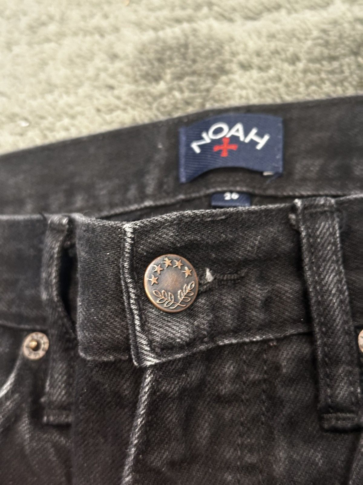 Noah Black Faded Noah Denim Pants “Perfectly worn in” Size US 28 / EU 44 - 9 Thumbnail