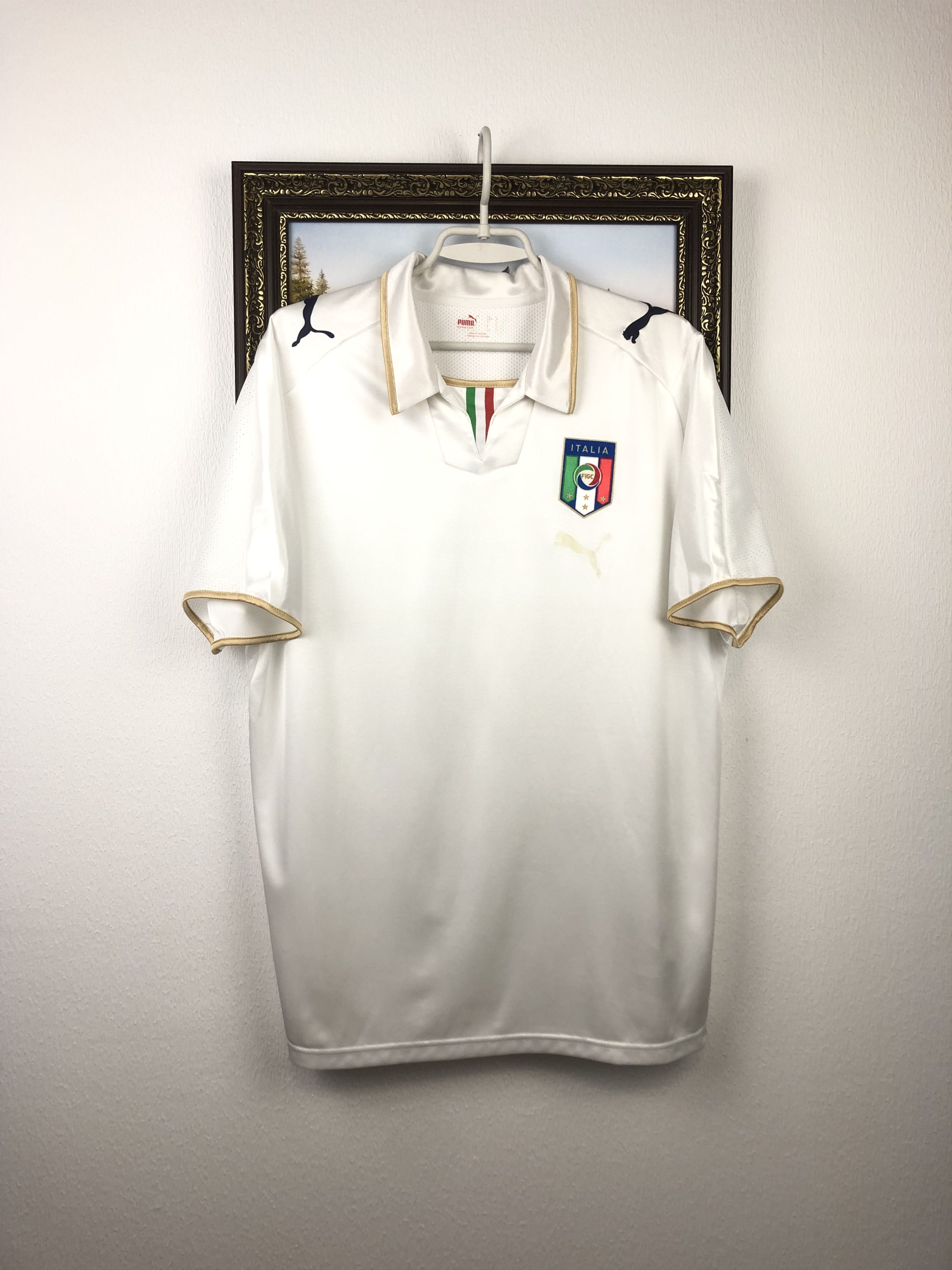 Vintage Italy football shirt 2007 Soccer Puma Jersey Maglia Tee Hype Size US L / EU 52-54 / 3 - 2 Thumbnail
