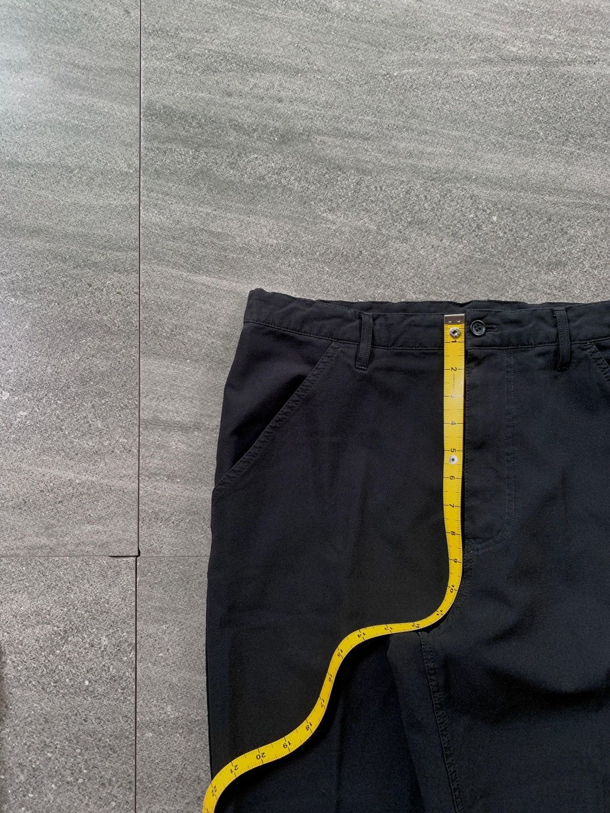 Comme des Garcons Black FREE TAX! CDG Black Cuffed Cropped Trousers Size US 31 - 10 Thumbnail