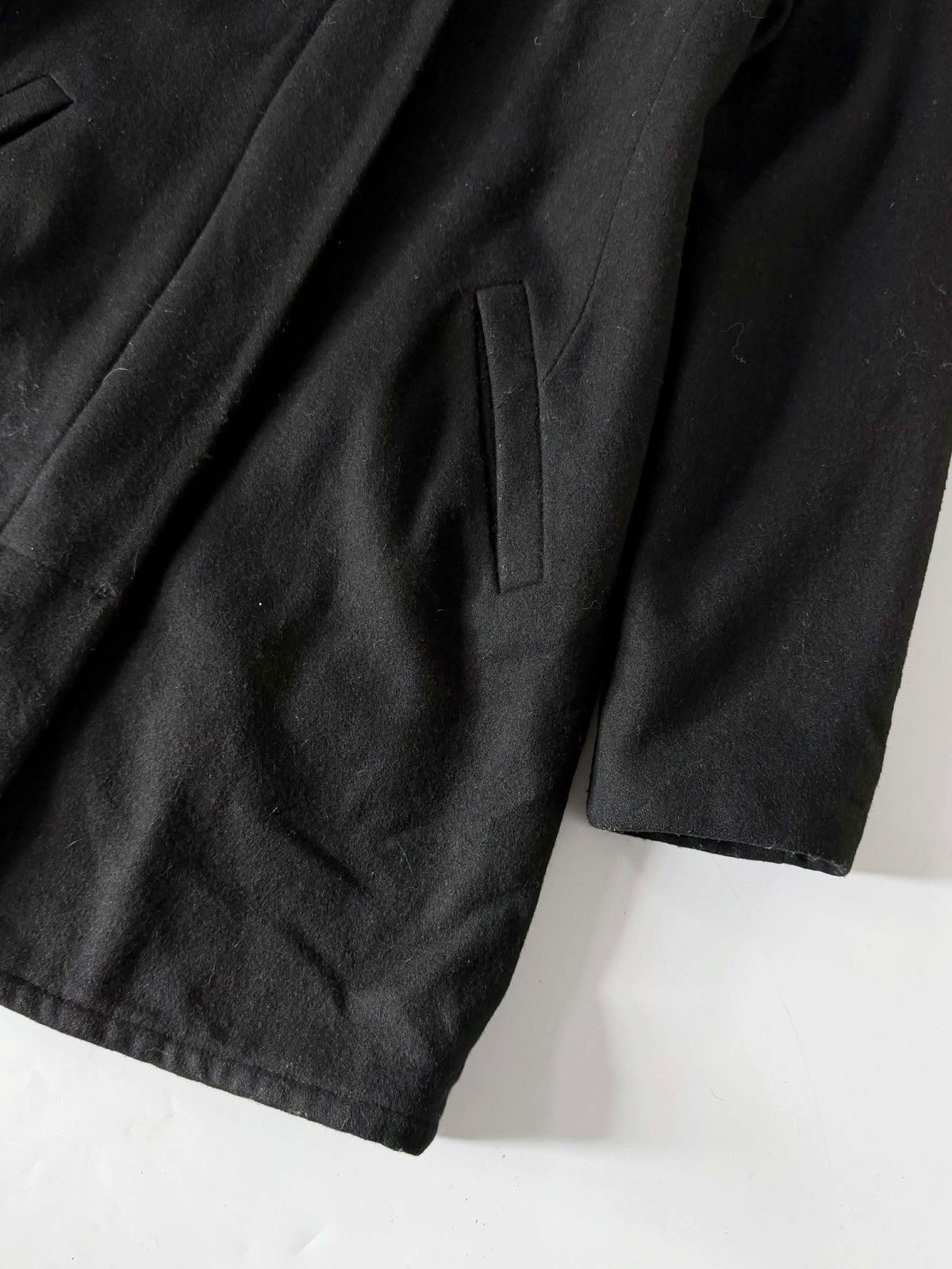 Helmut Lang Helmut Lang 1998 Black Long Wool Coat Size XS / US 0-2 / IT 36-38 - 4 Thumbnail