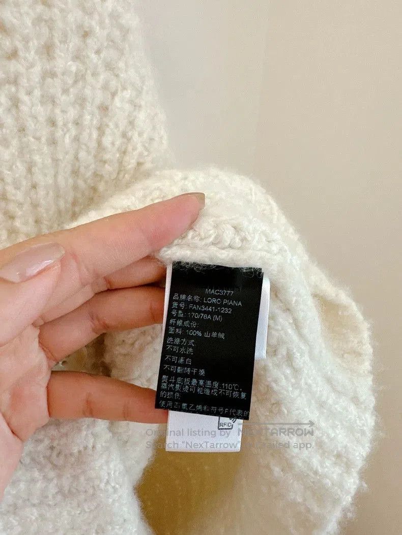 Loro Piana Loro Piana White Cashmere Cardigan. Size US M / EU 48-50 / 2 - 5 Thumbnail