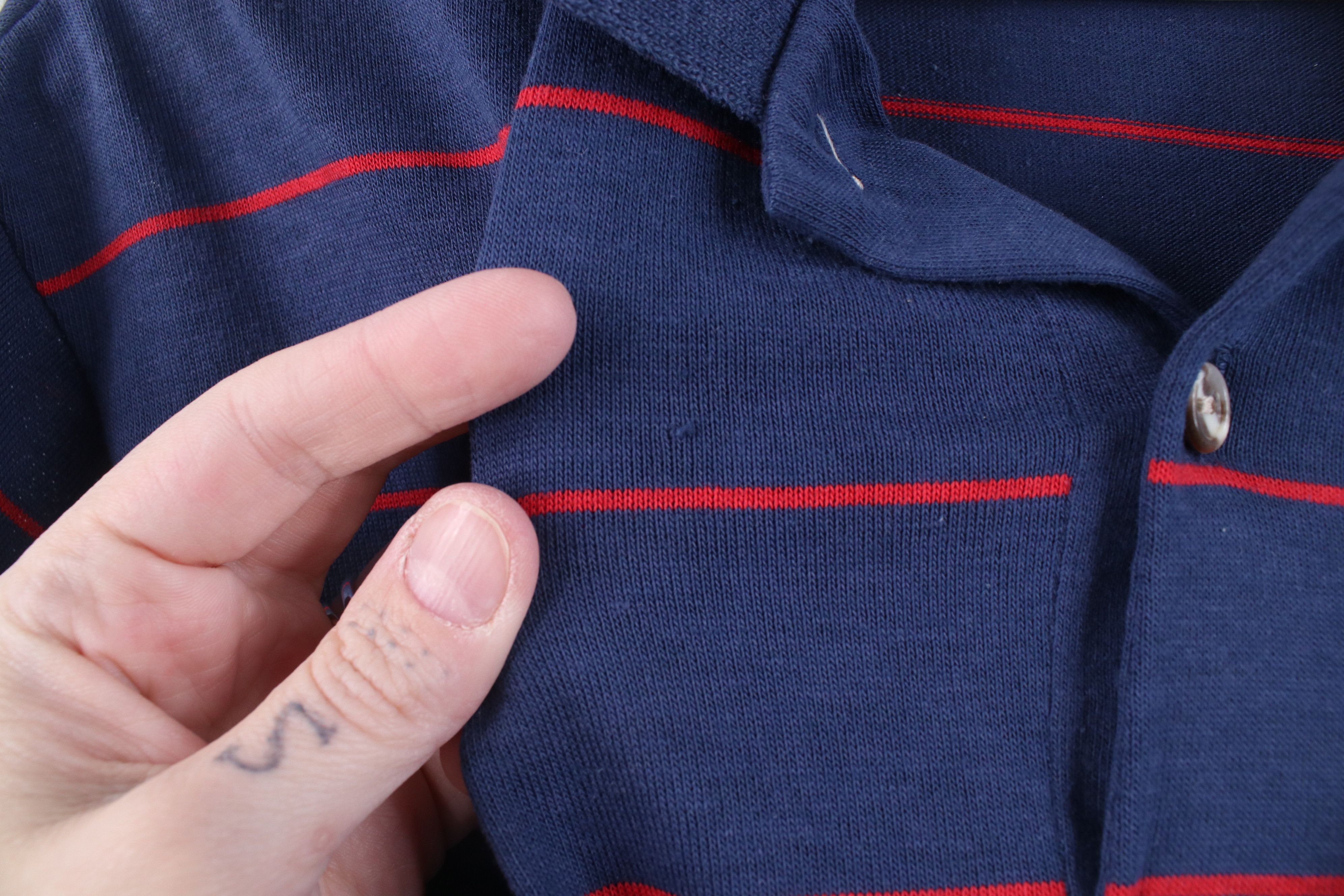 Vintage Vintage 70s Streetwear Striped Knit Collared Golf Polo Shirt Size US S / EU 44-46 / 1 - 6 Thumbnail