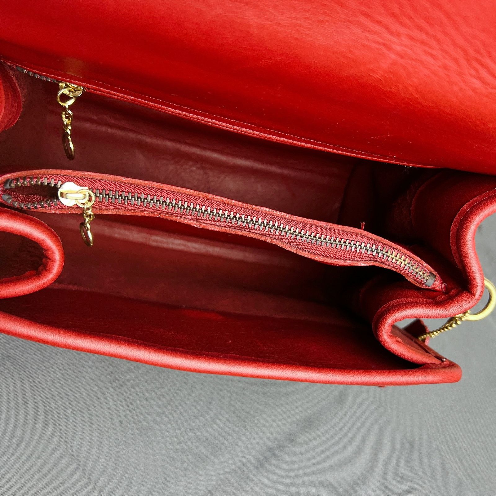 Coach RARE! Coach Vintage Red Manor Top Handle Satchel Bag 9977 Size ONE SIZE - 7 Thumbnail